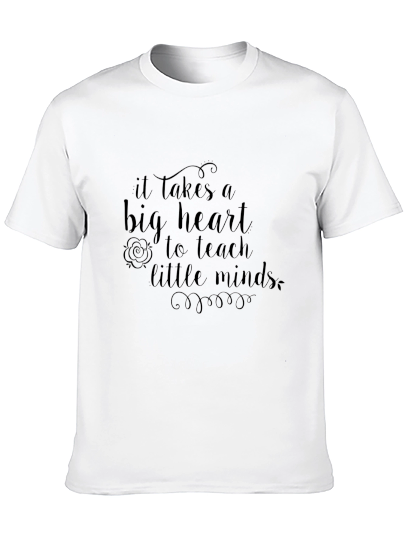 Teacher Appreciation Black T-Shirt: Big Heart to Teach