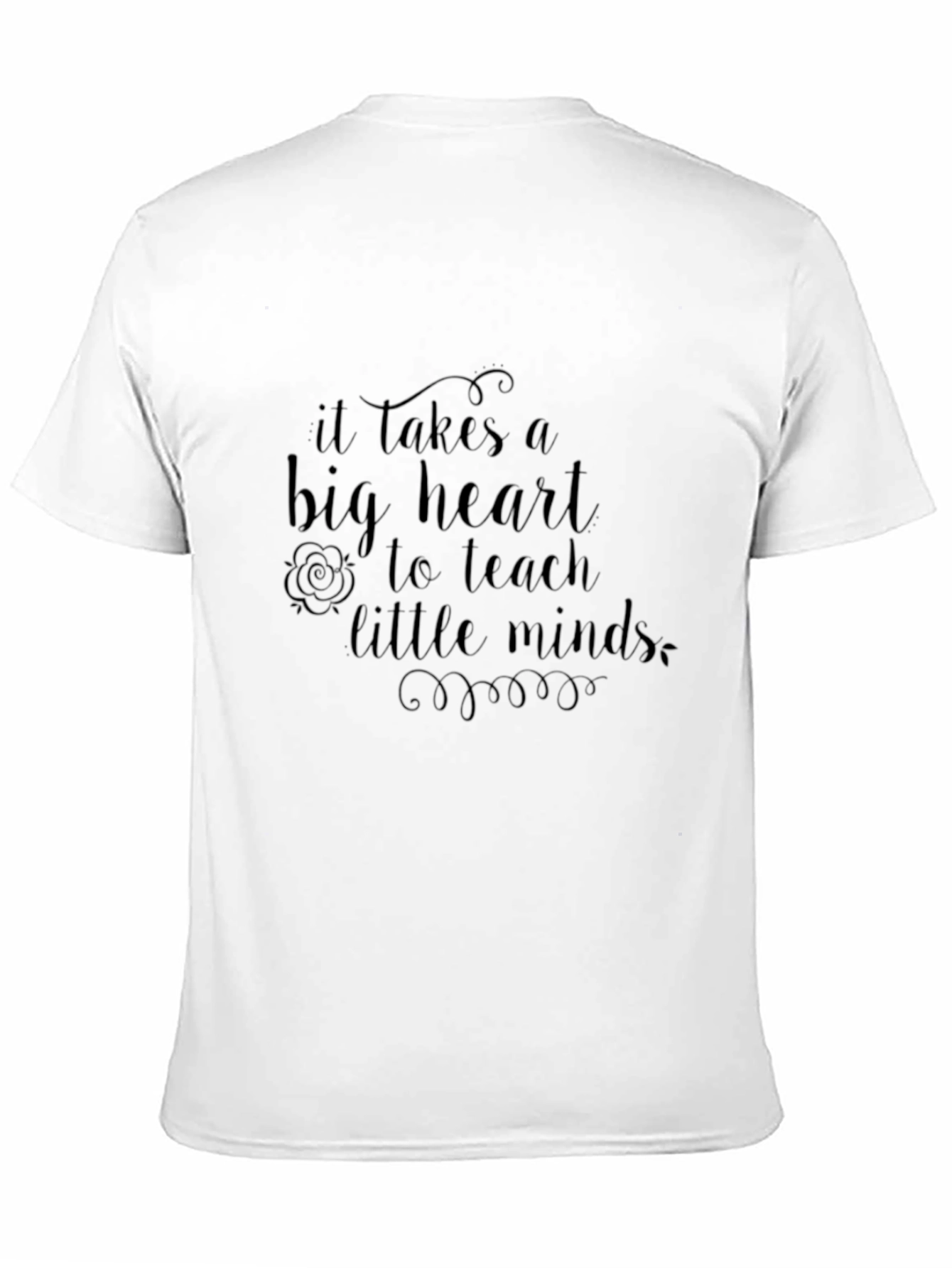 Teacher Appreciation Black T-Shirt: Big Heart to Teach