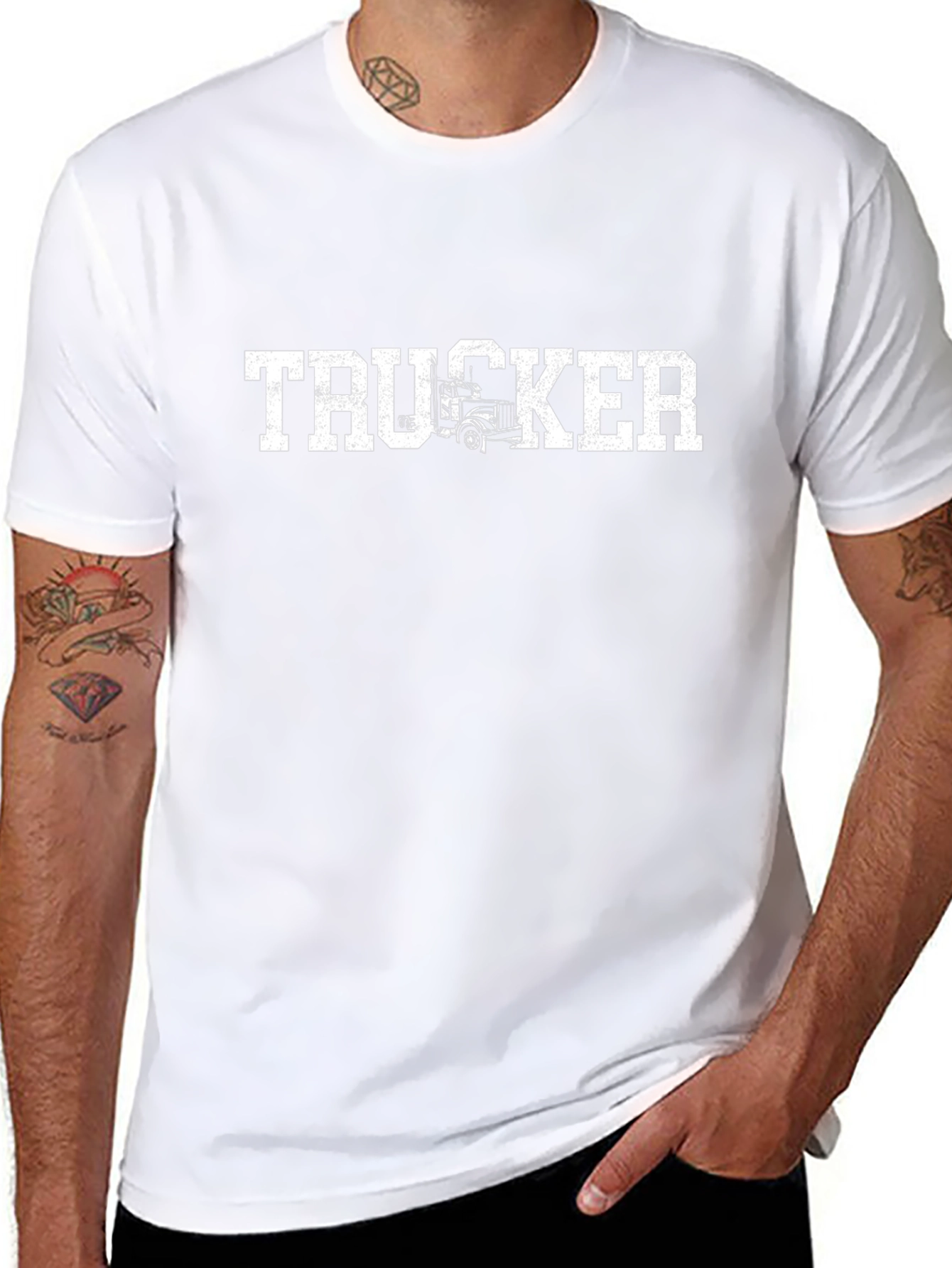 Trucker T-Shirt - Black