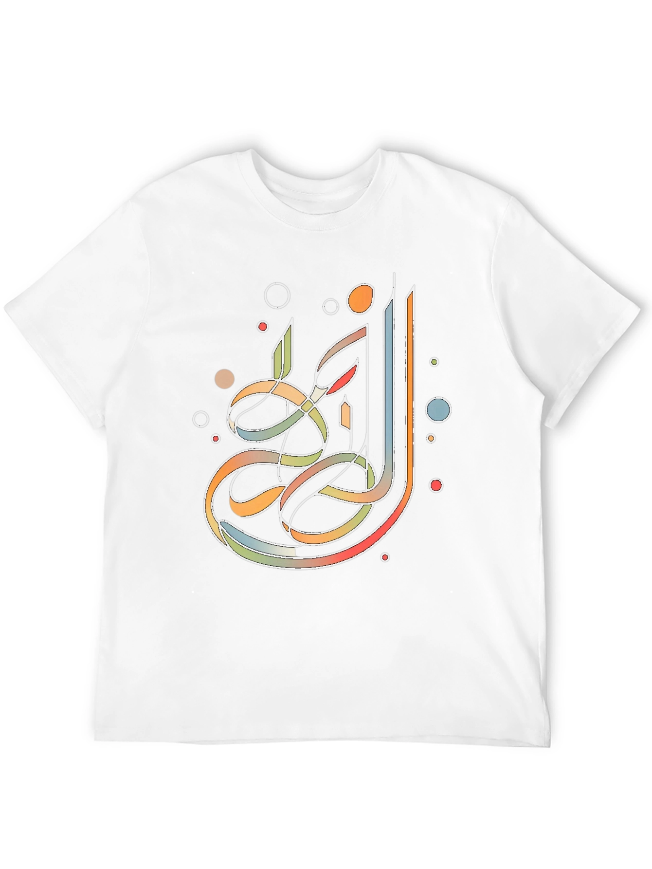 Abstract Calligraphy Graphic T-Shirt - Mens Black Tee