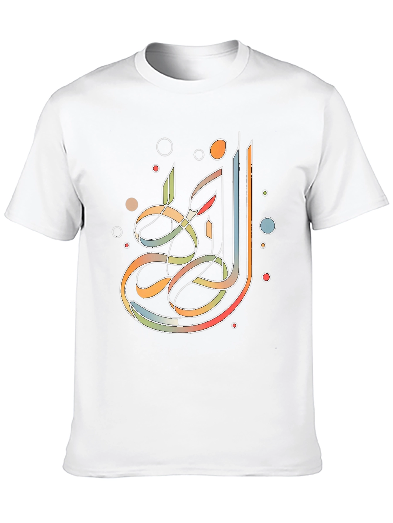Abstract Calligraphy Graphic T-Shirt - Mens Black Tee
