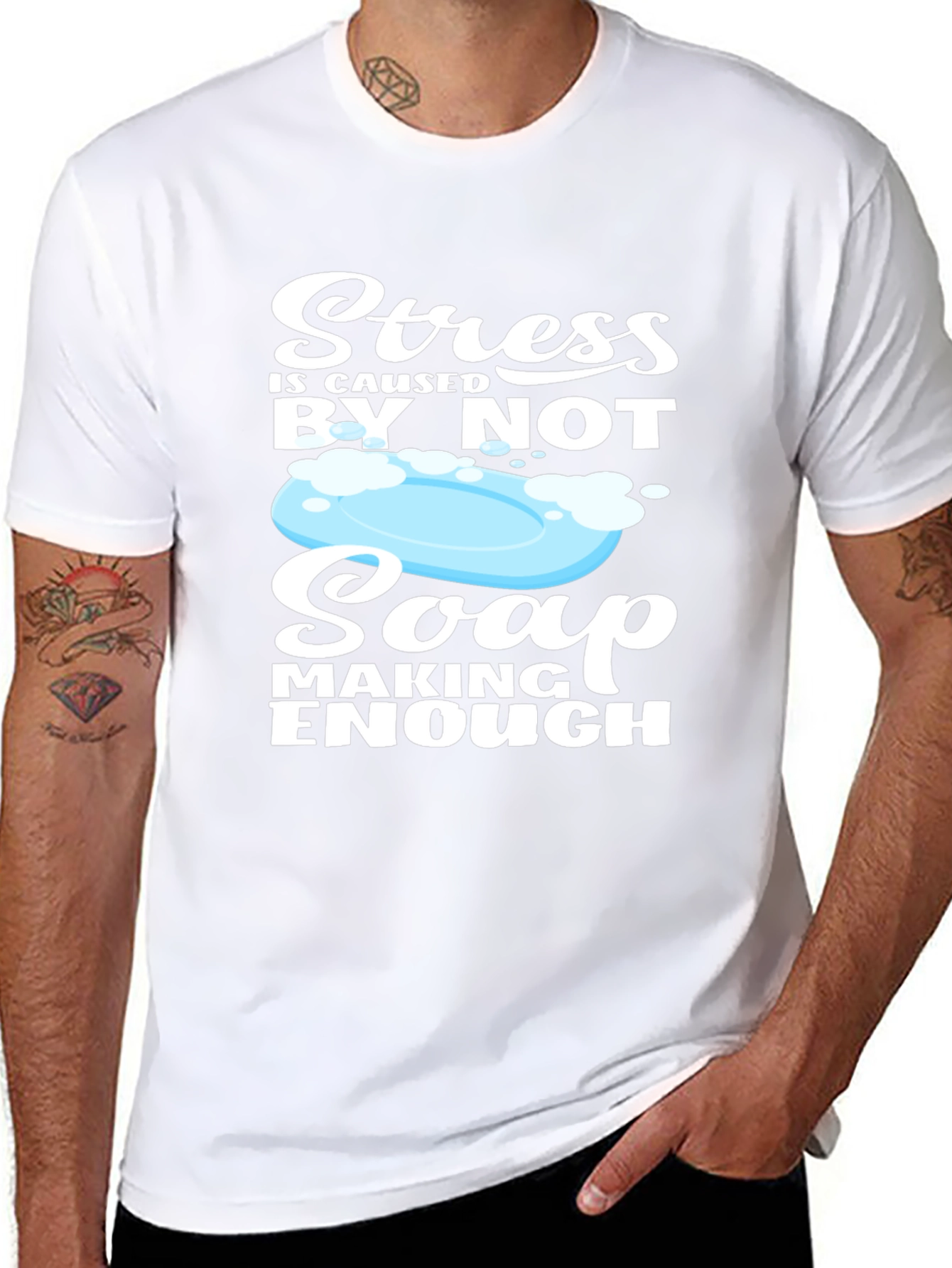 Soap Making T-Shirt - Stress Relief Design