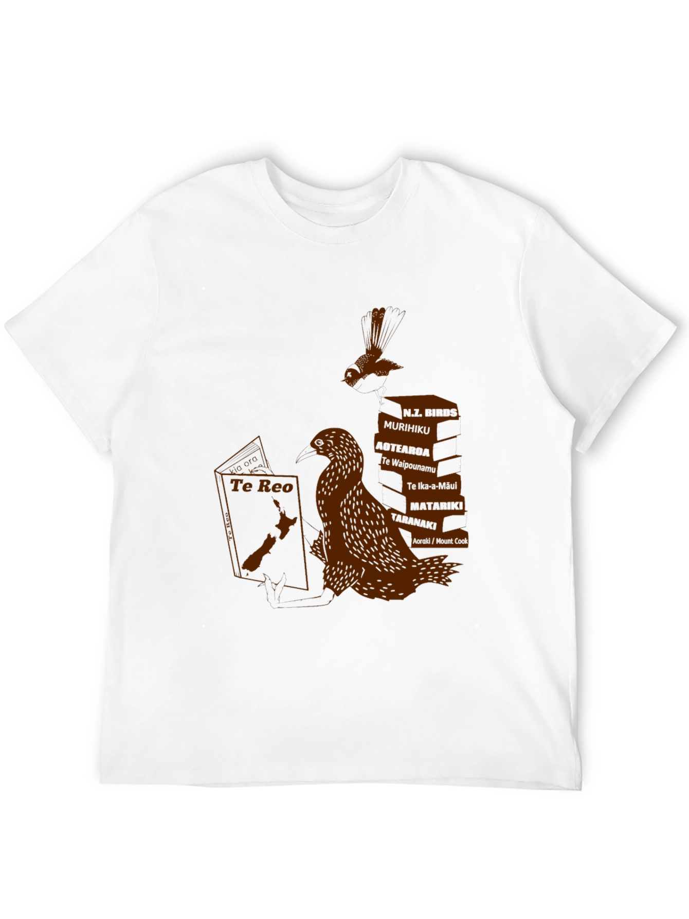 New Zealand Graphic Tee - Read Te Reo!