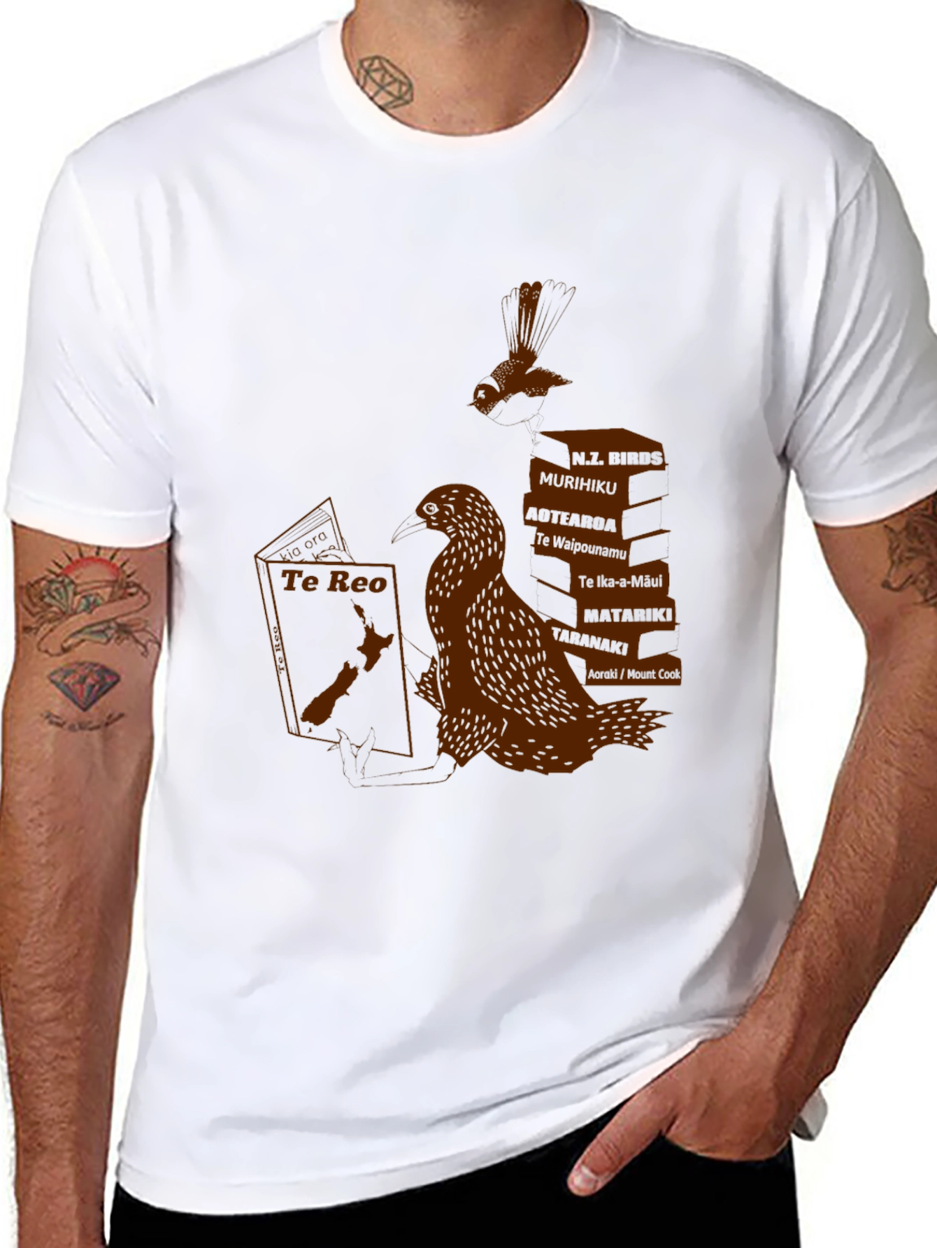 New Zealand Graphic Tee - Read Te Reo!