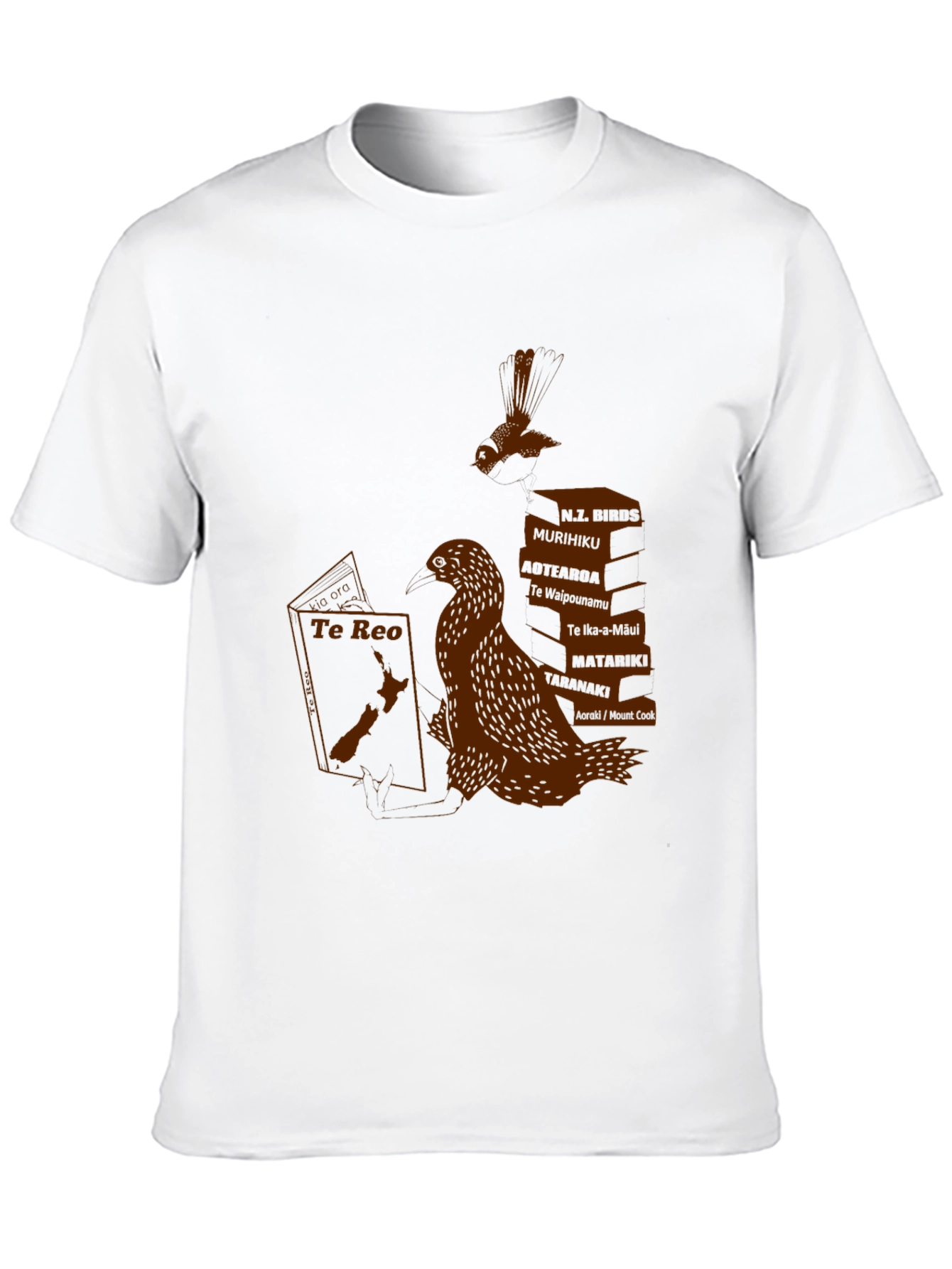 New Zealand Graphic Tee - Read Te Reo!