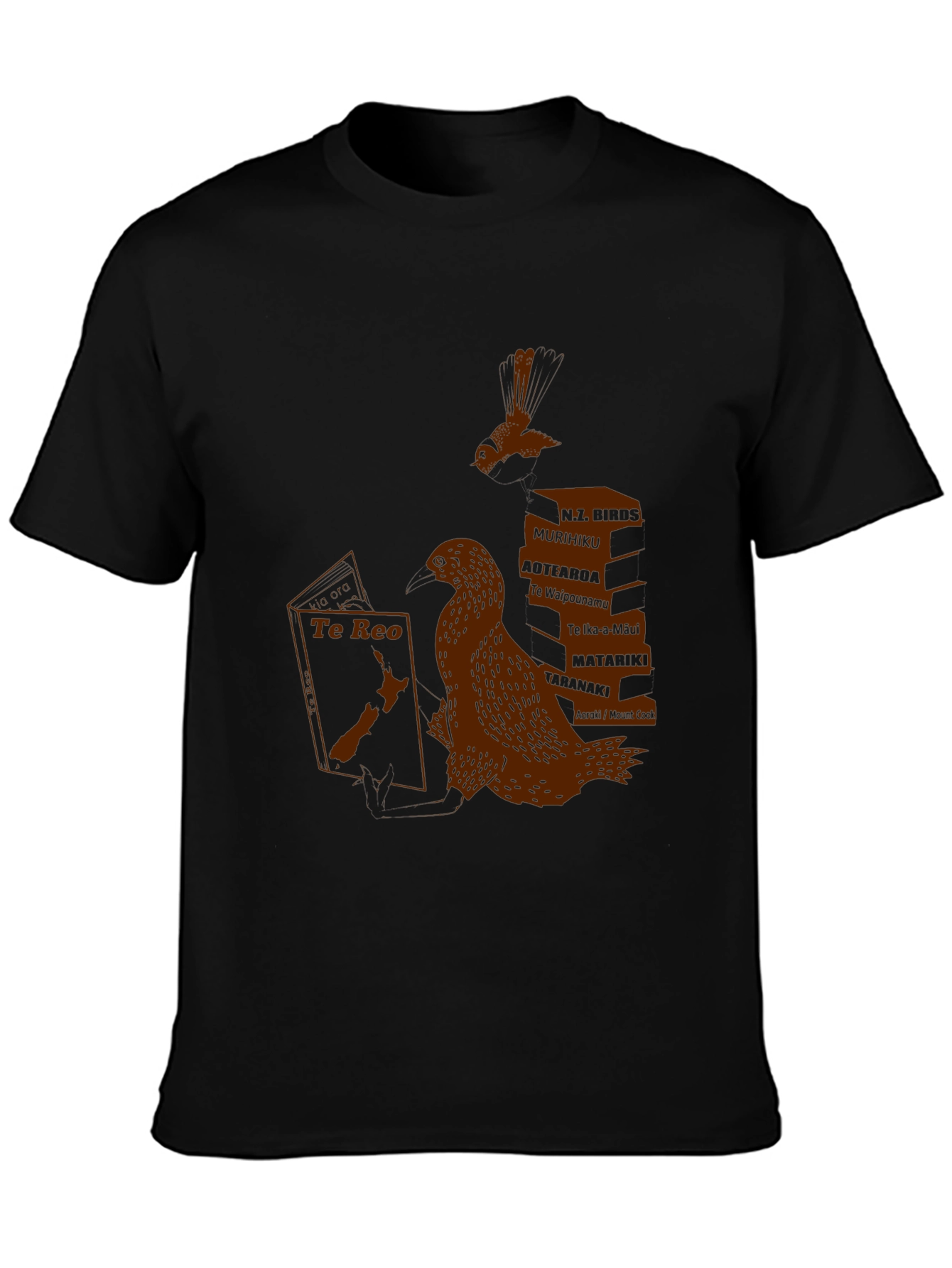 New Zealand Graphic Tee - Read Te Reo!