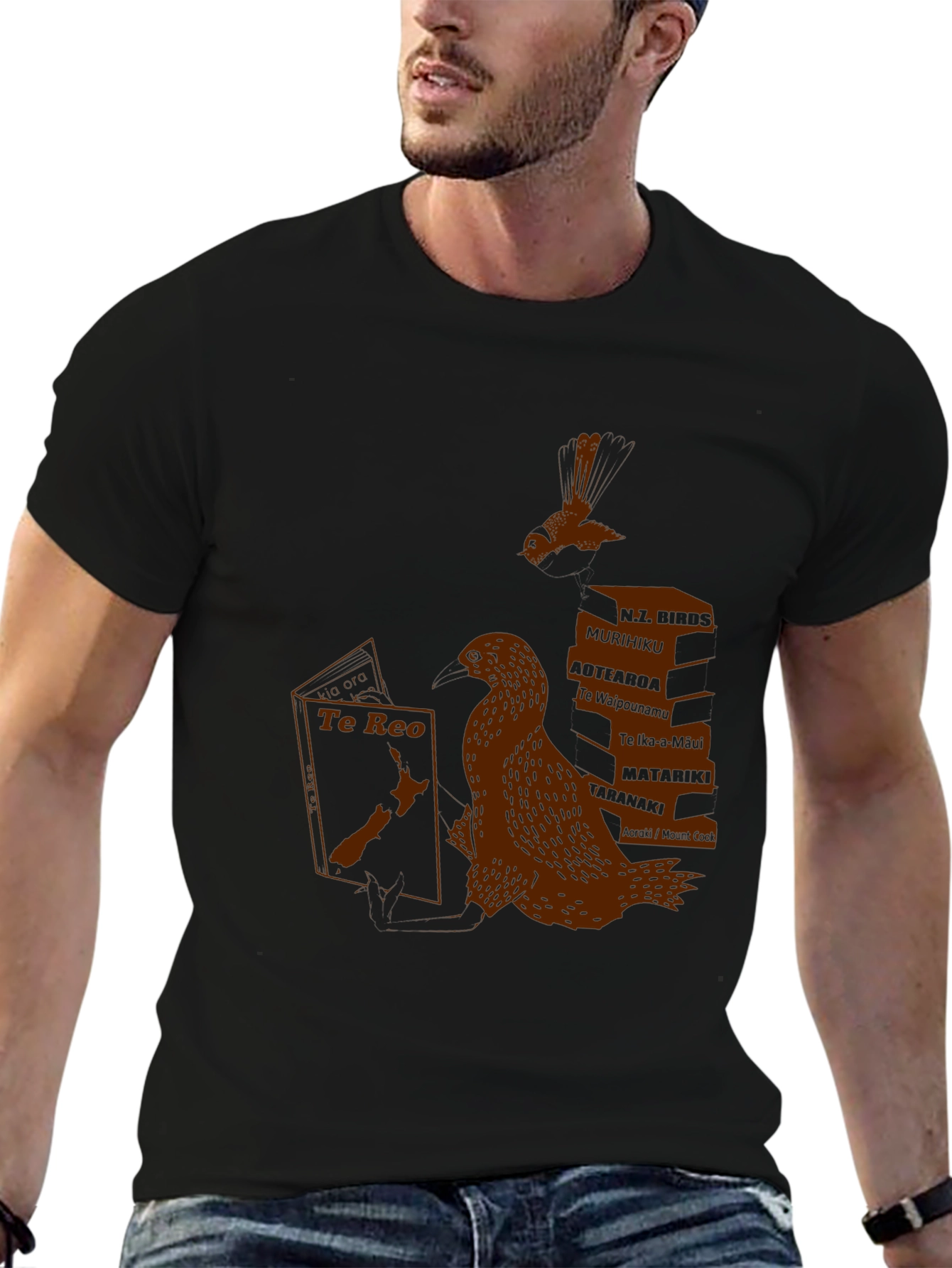 New Zealand Graphic Tee - Read Te Reo!