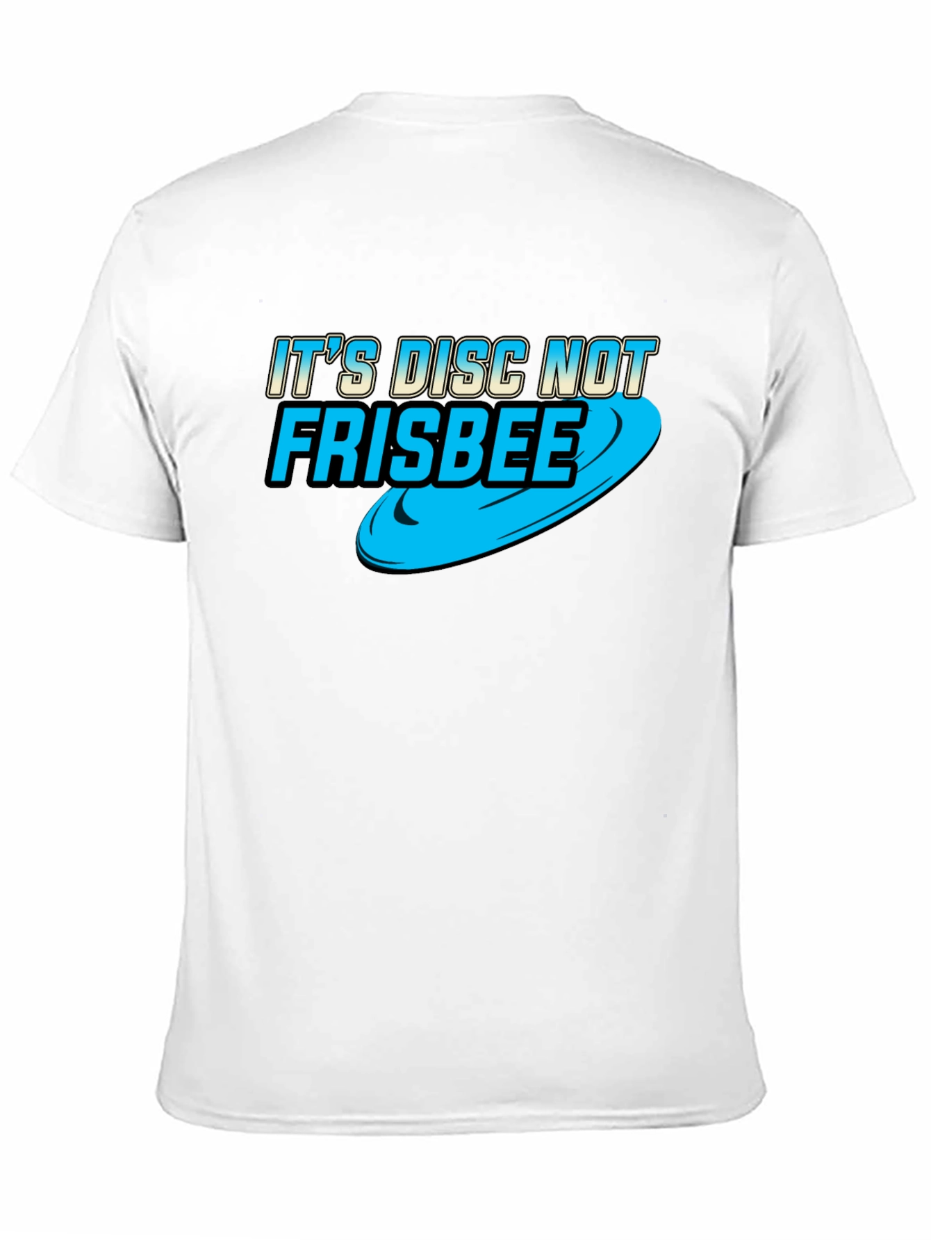 Its Disc Not Frisbee - Black Cotton Tee
