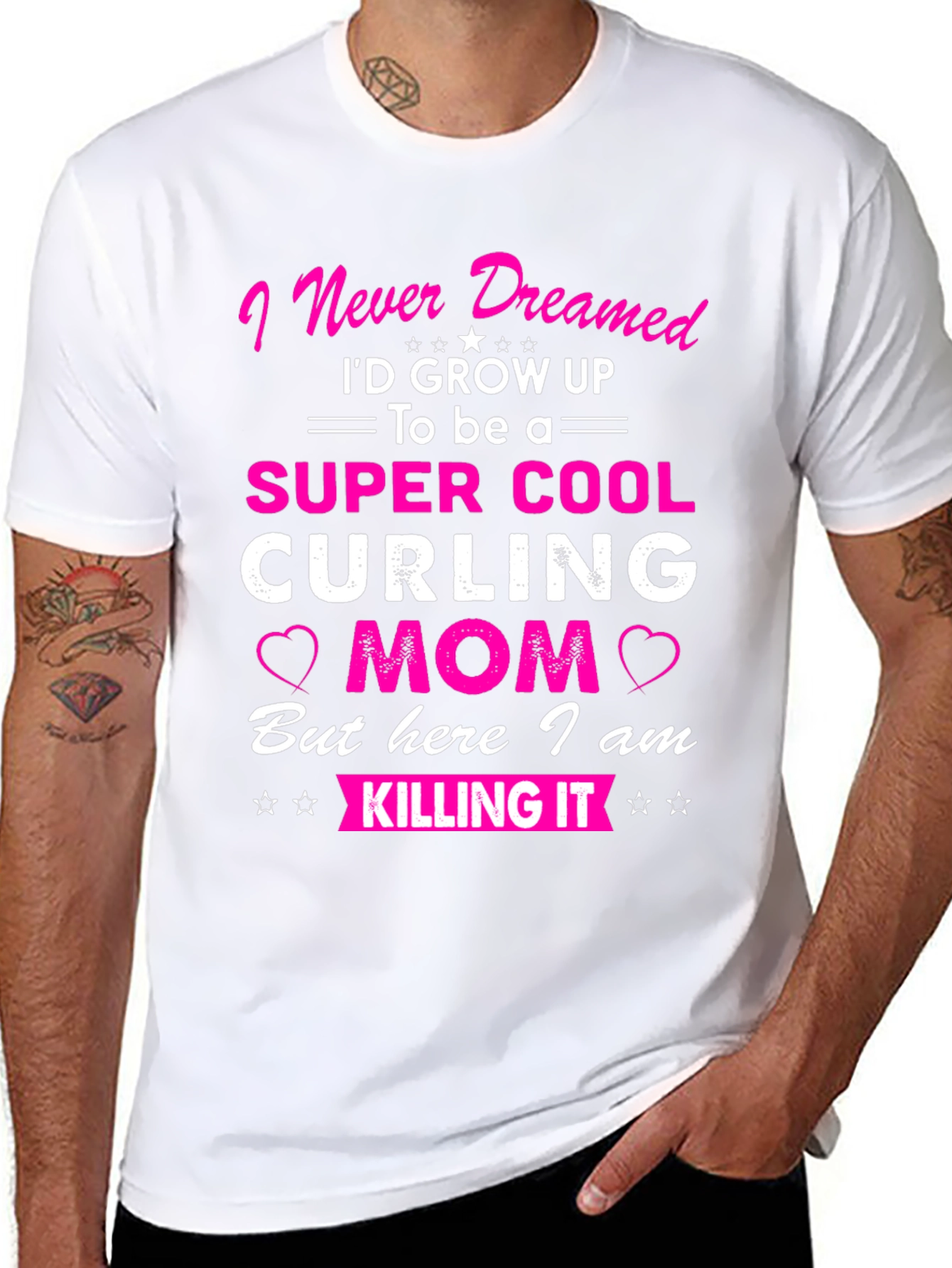 Super Cool Curling Mom T-Shirt