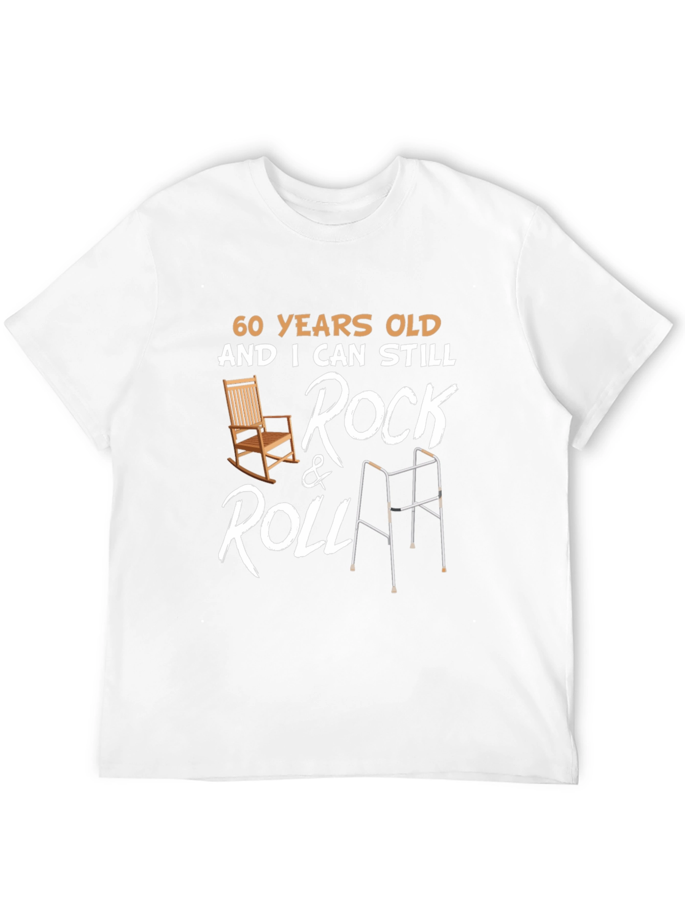60 Years Old Rock & Roll Graphic T-Shirt