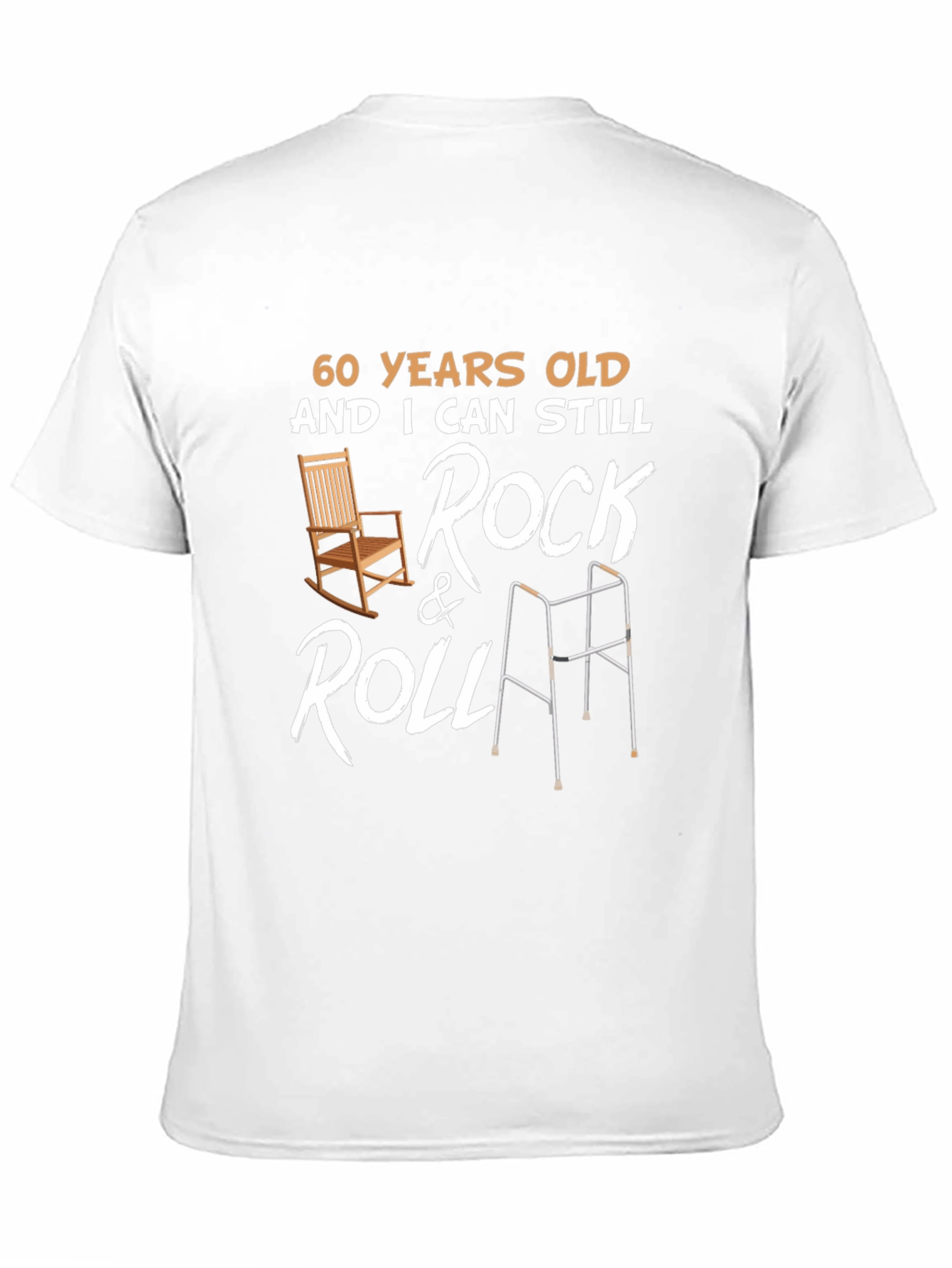 60 Years Old Rock & Roll Graphic T-Shirt