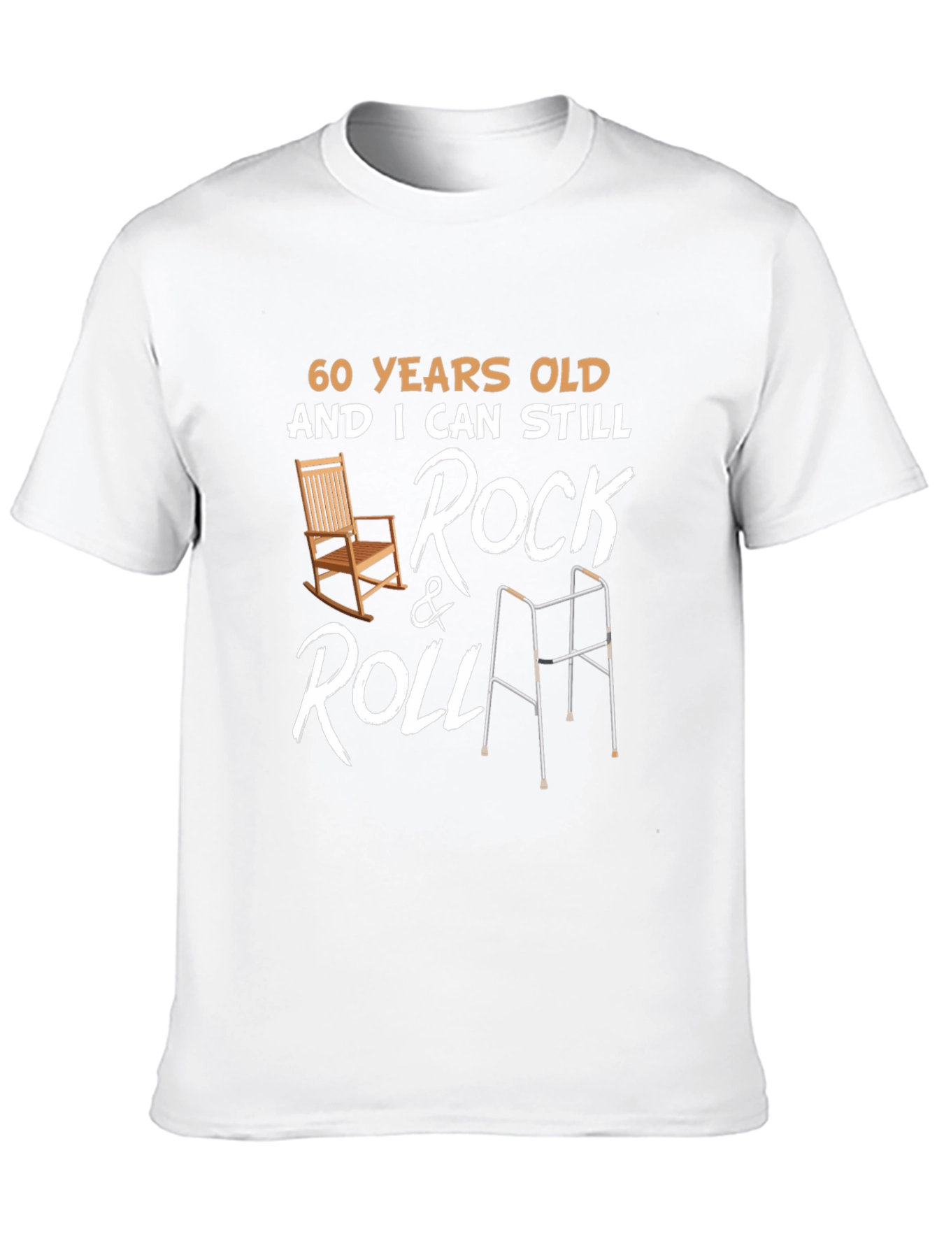 60 Years Old Rock & Roll Graphic T-Shirt