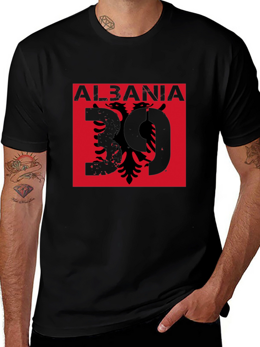 Albania Eagle Graphic Tee - Mens Black Shirt