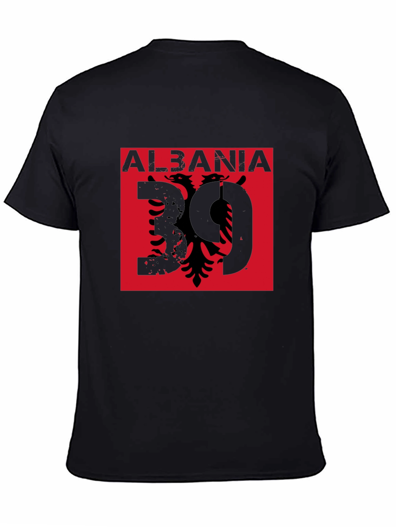 Albania Eagle Graphic Tee - Mens Black Shirt