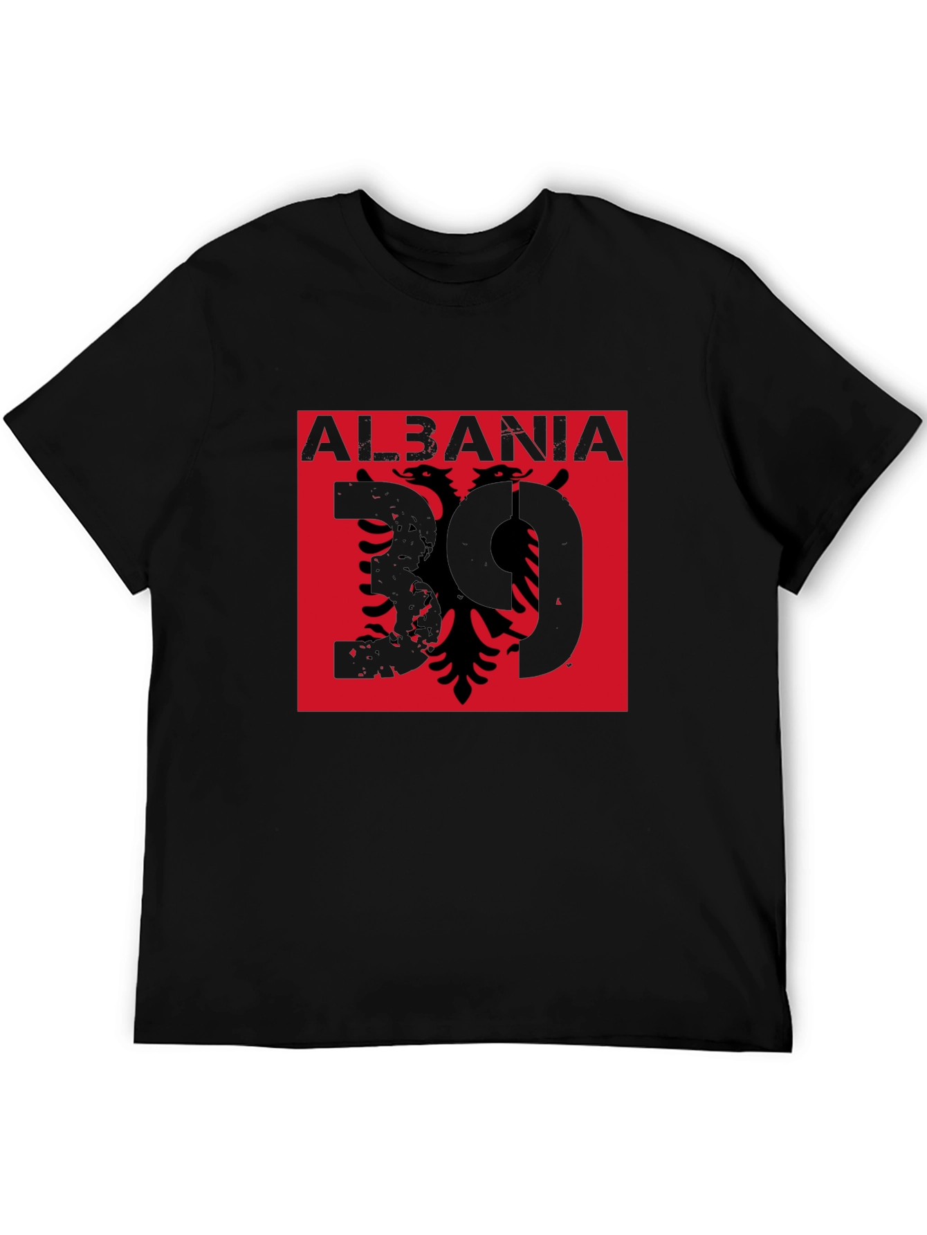 Albania Eagle Graphic Tee - Mens Black Shirt