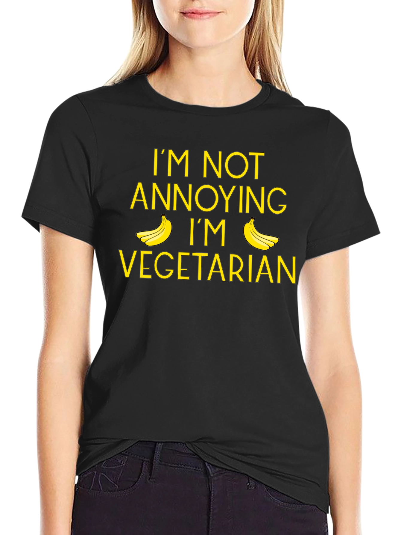 Funny Vegetarian T-Shirt - Annoying Banana Graphic Tee