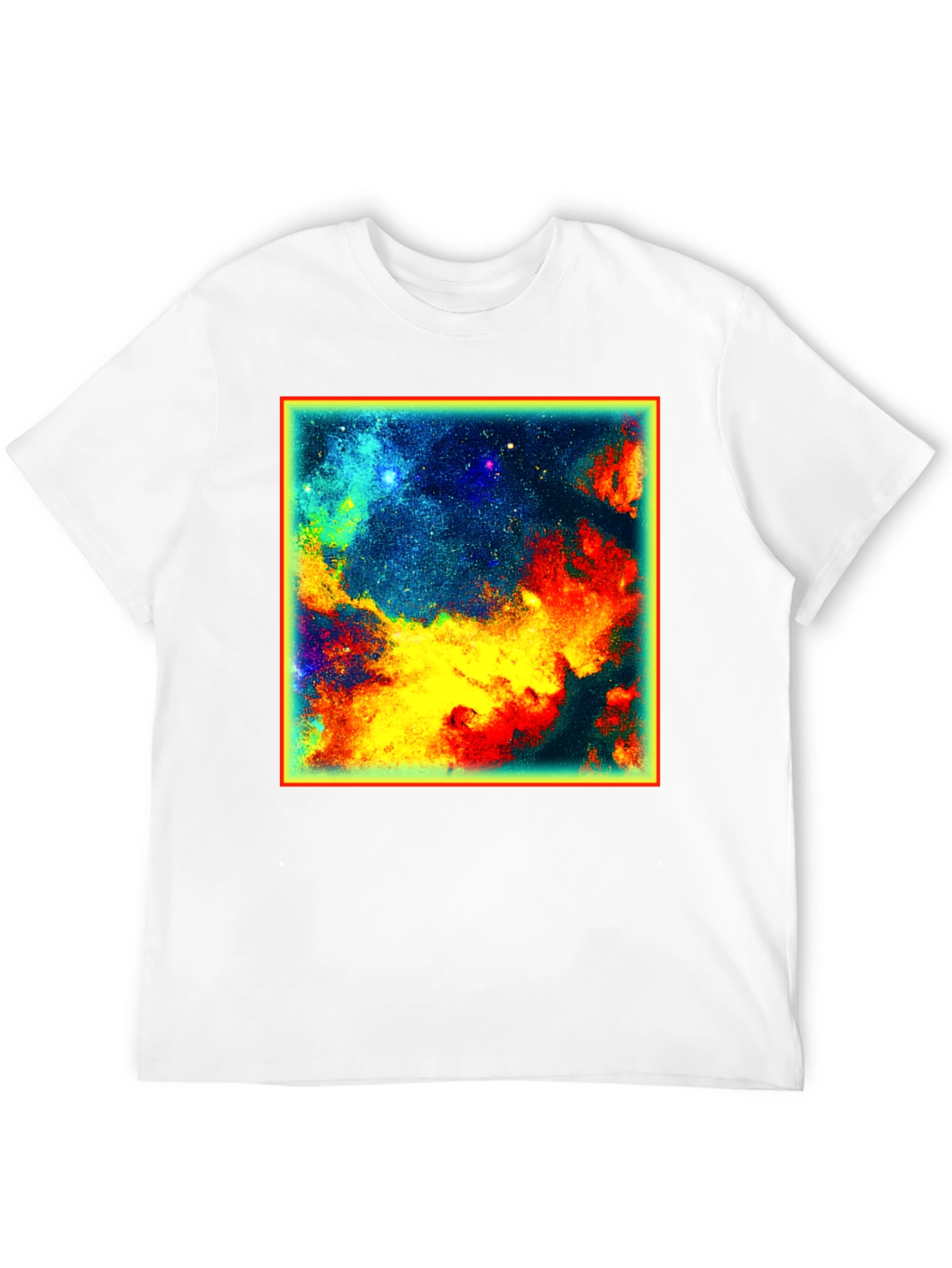 Nebula Galaxy Graphic Tee - Mens Black T-Shirt