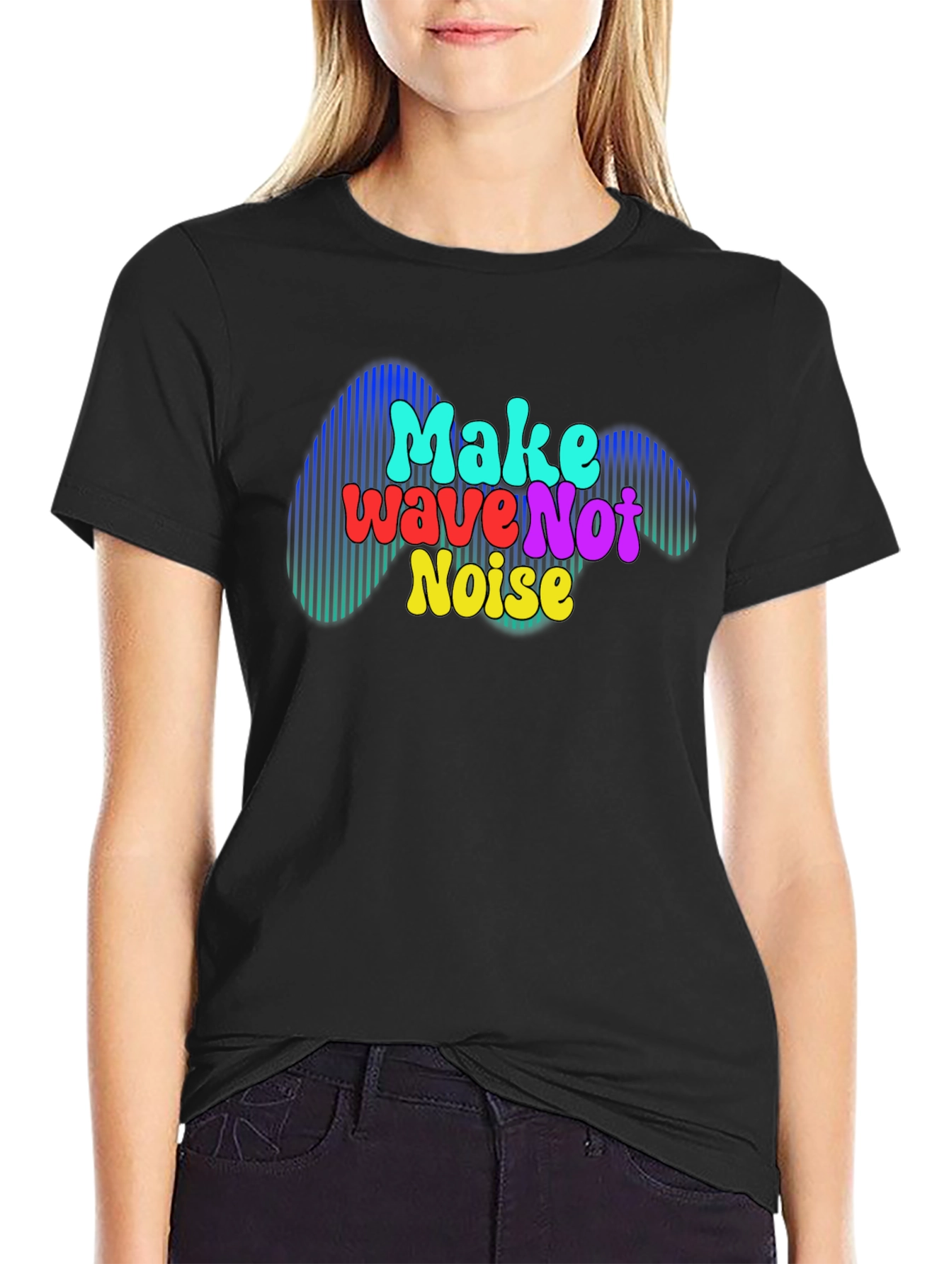 Make Wave Not Noise Graphic T-Shirt