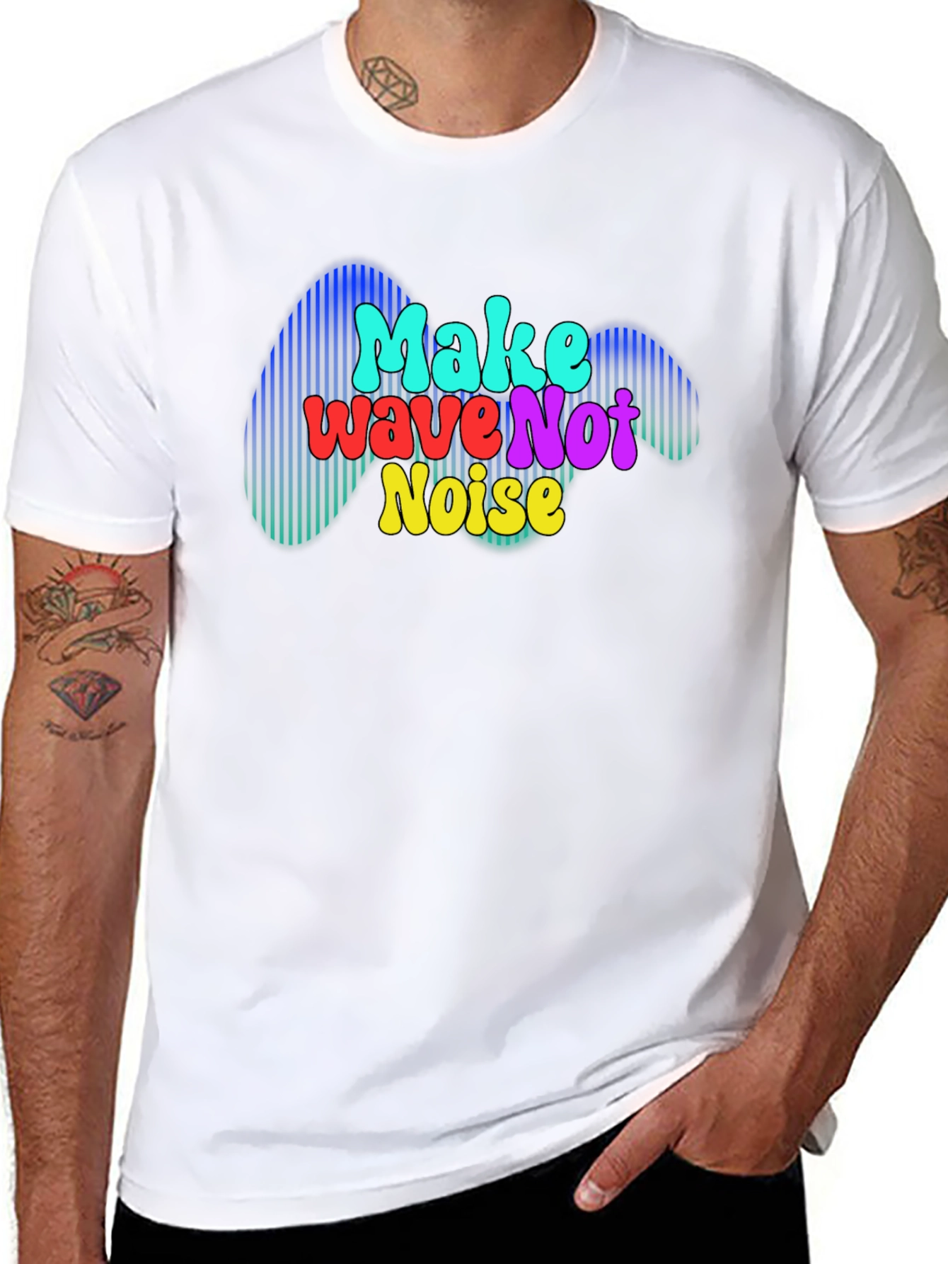Make Wave Not Noise Graphic T-Shirt