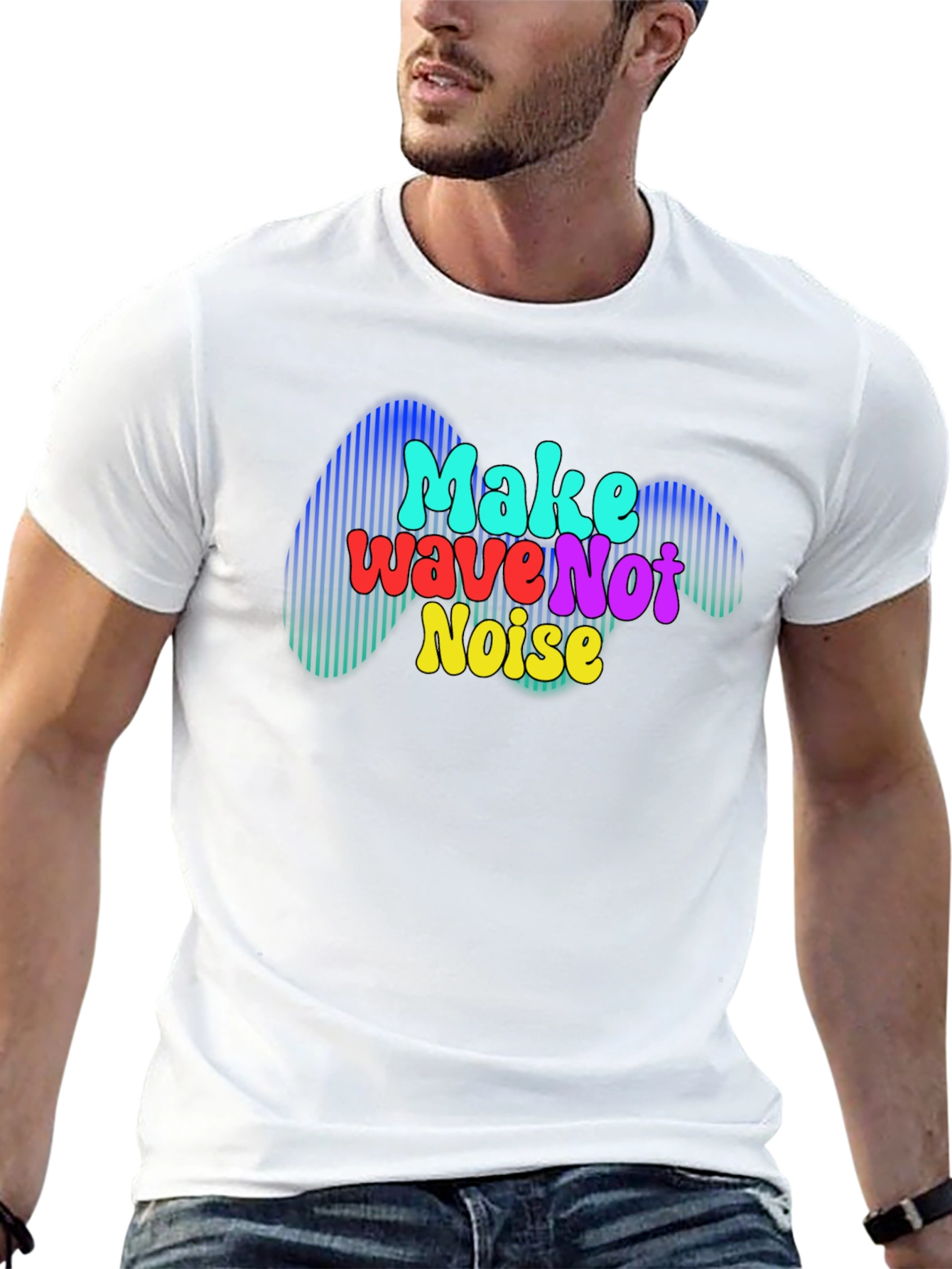 Make Wave Not Noise Graphic T-Shirt