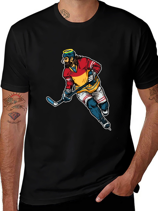 Hockey Jesus Graphic T-Shirt