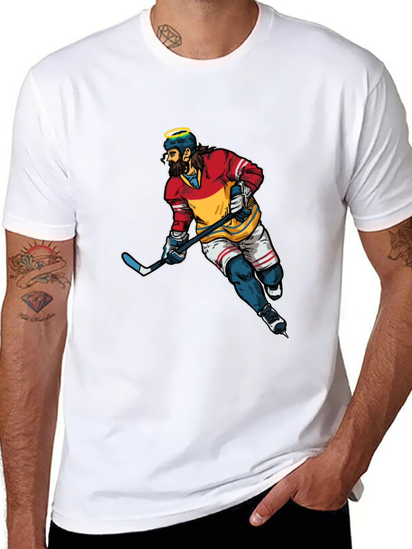 Hockey Jesus Graphic T-Shirt