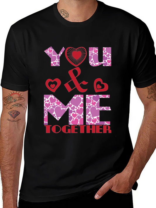 You & Me Together Valentines Day Graphic Tee