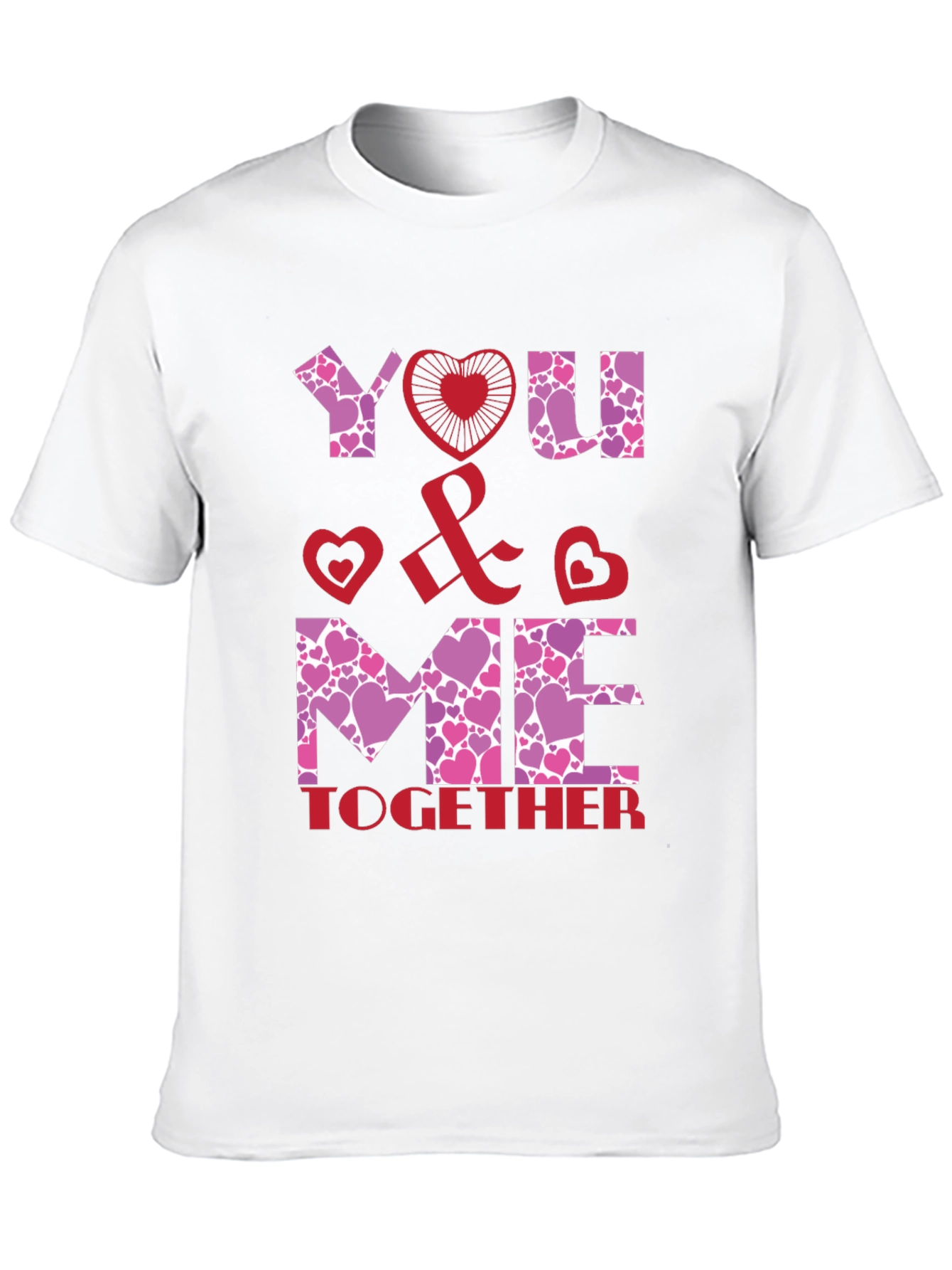 You & Me Together Valentines Day Graphic Tee