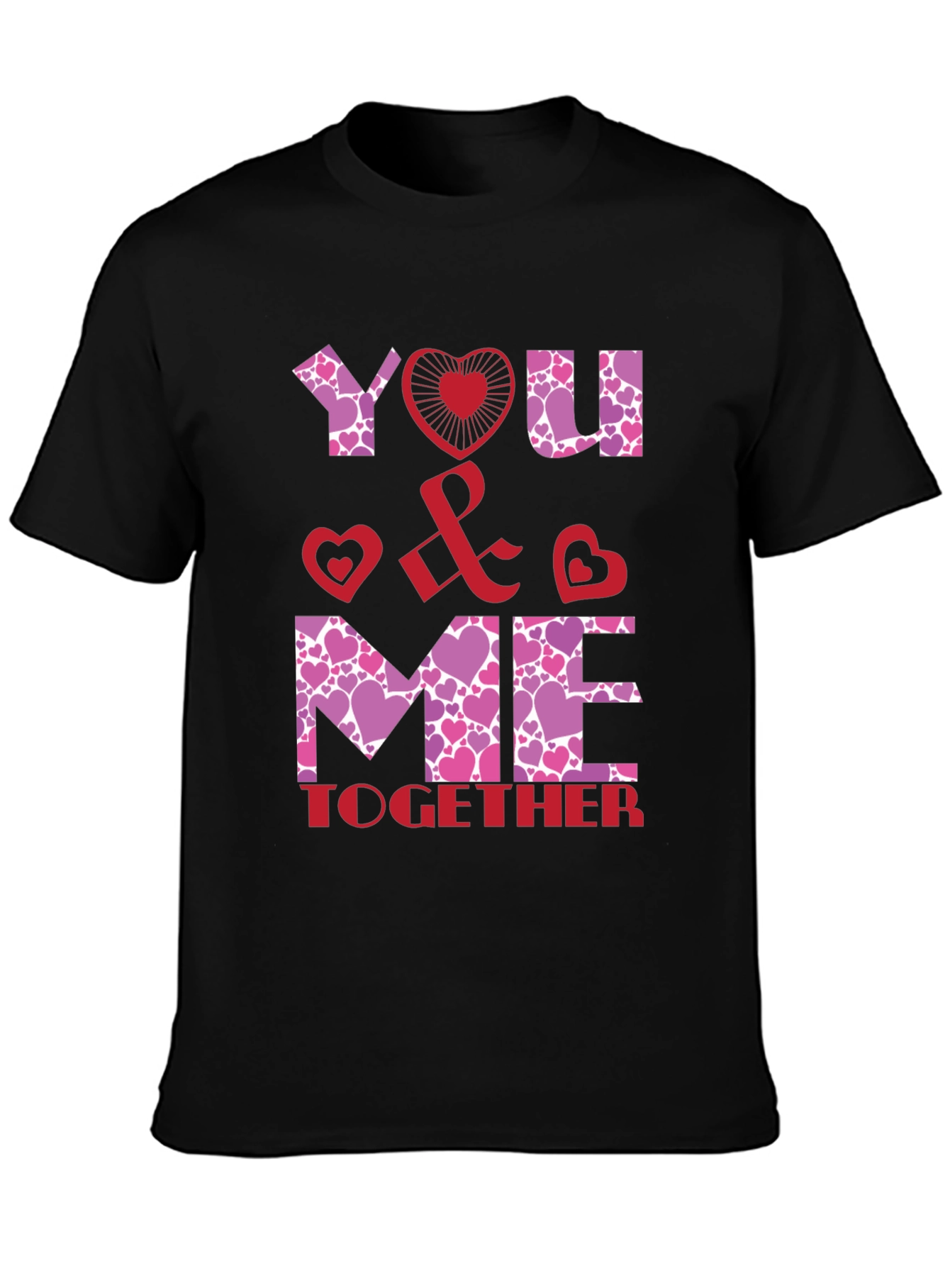 You & Me Together Valentines Day Graphic Tee