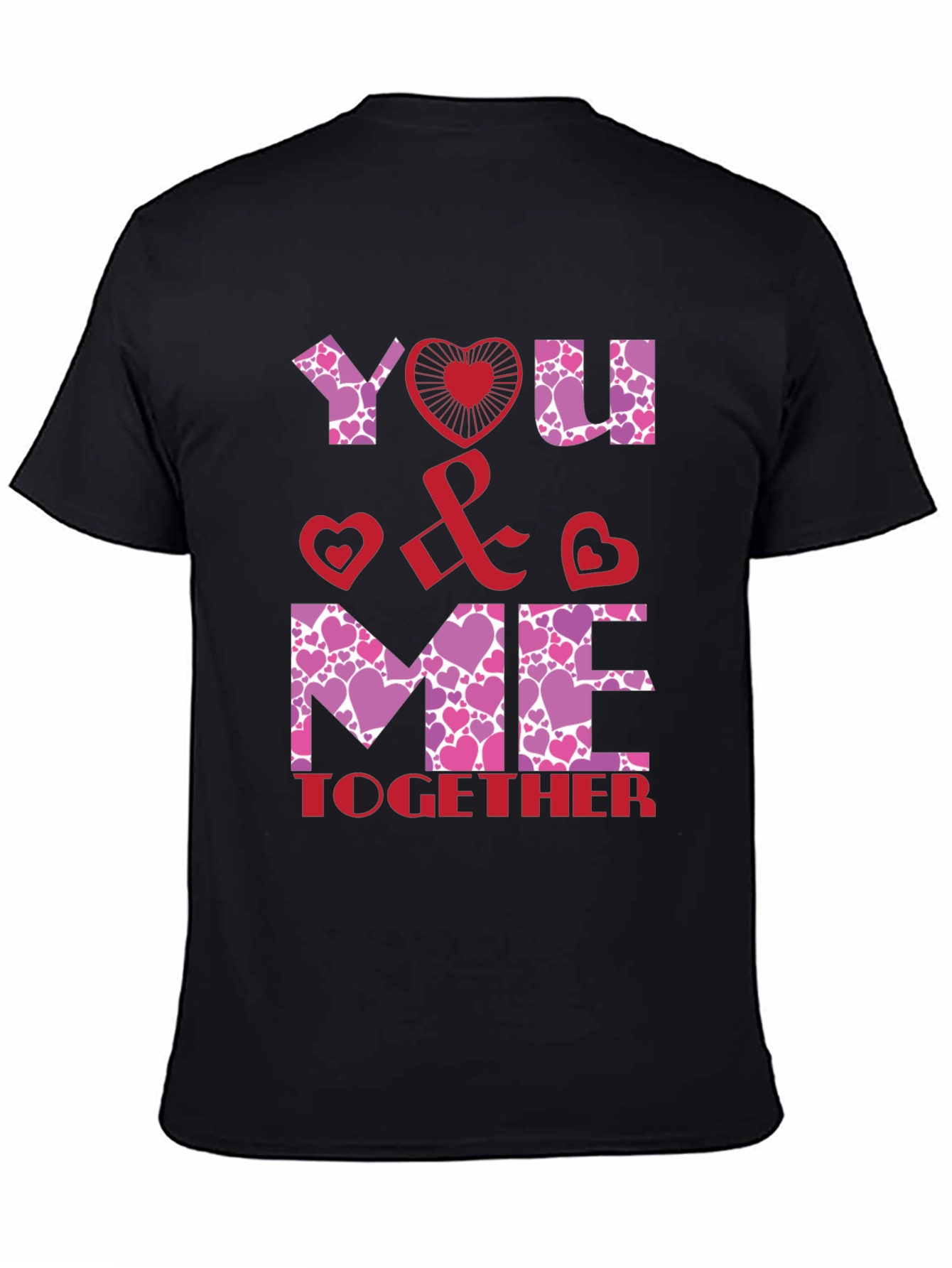 You & Me Together Valentines Day Graphic Tee