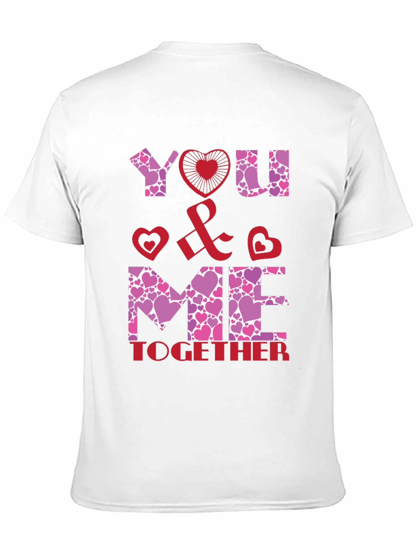 You & Me Together Valentines Day Graphic Tee