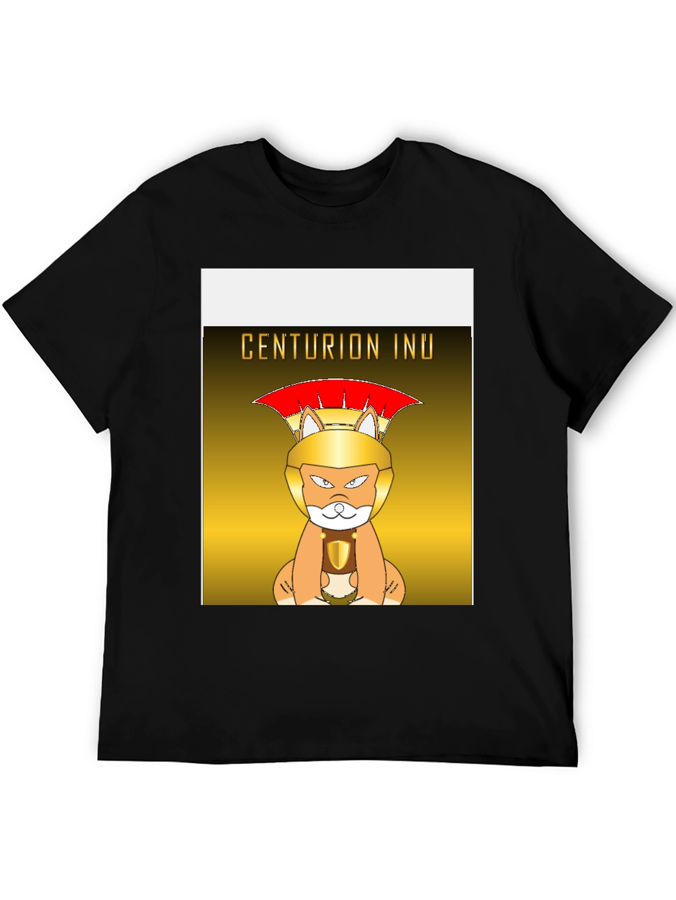 Centurion Inu Graphic T-Shirt - Black Cotton Tee