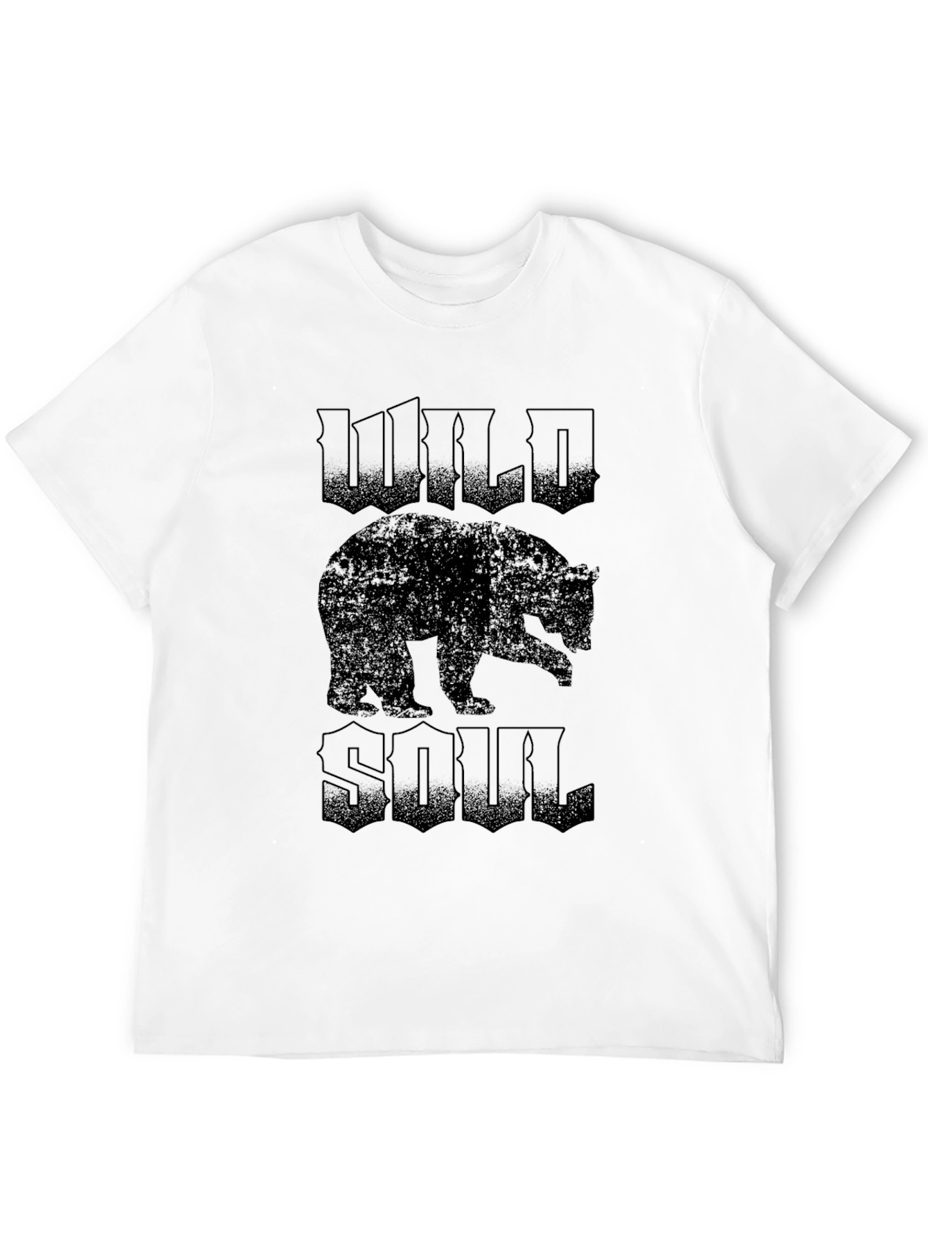 Wild Soul Bear Graphic Tee - Black