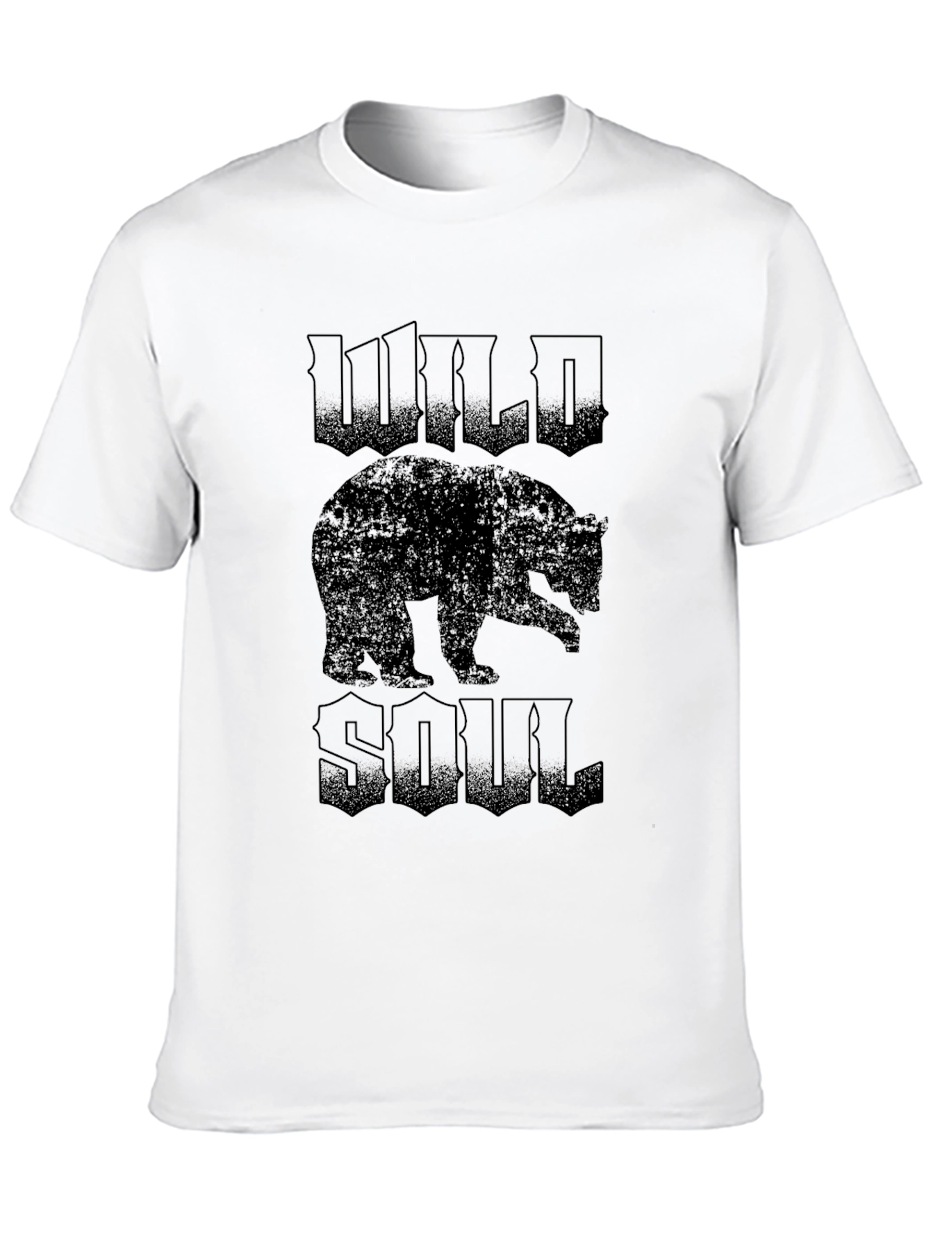 Wild Soul Bear Graphic Tee - Black