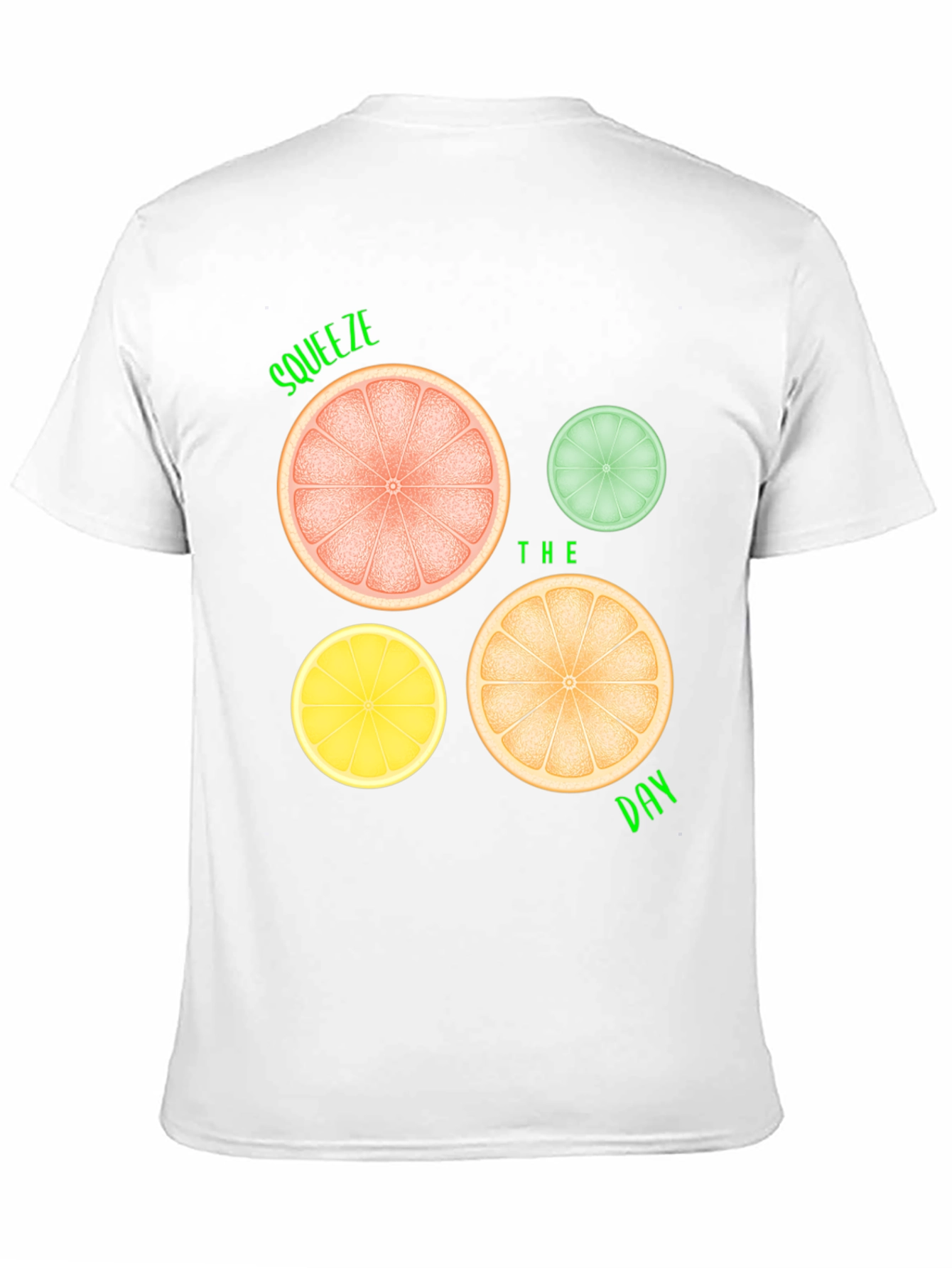 Squeeze the Day Graphic Tee - Citrus Fruit Design