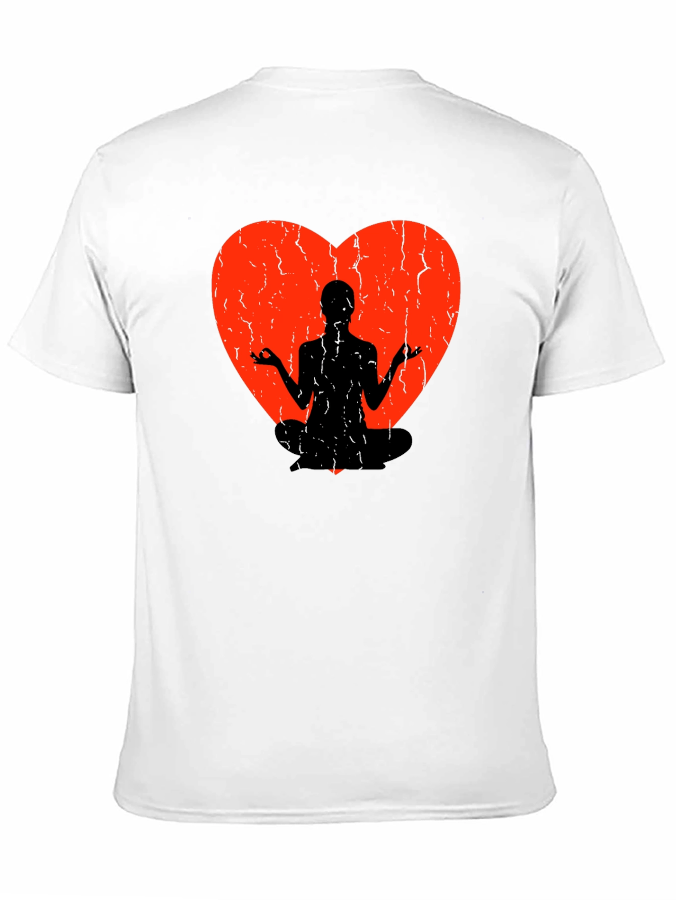 Yoga Heart Graphic Tee - Meditate in Style