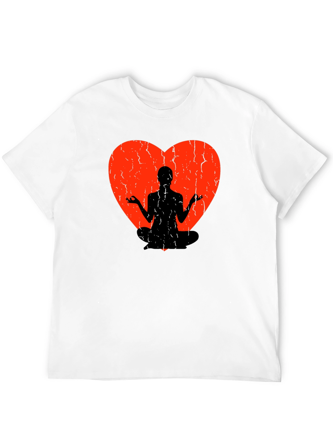 Yoga Heart Graphic Tee - Meditate in Style