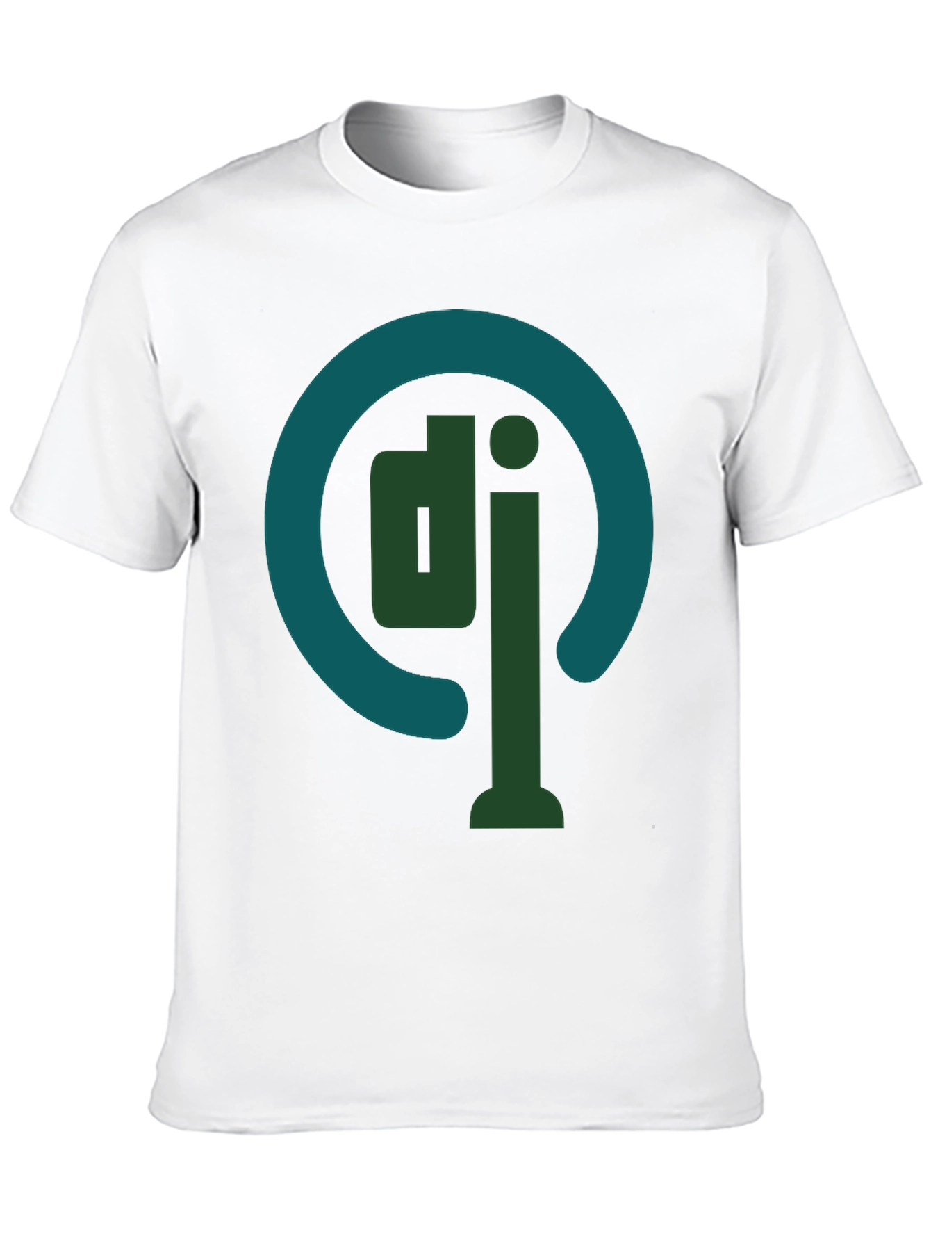 DJ Logo Graphic Tee - Stylish Cotton Blend T-Shirt