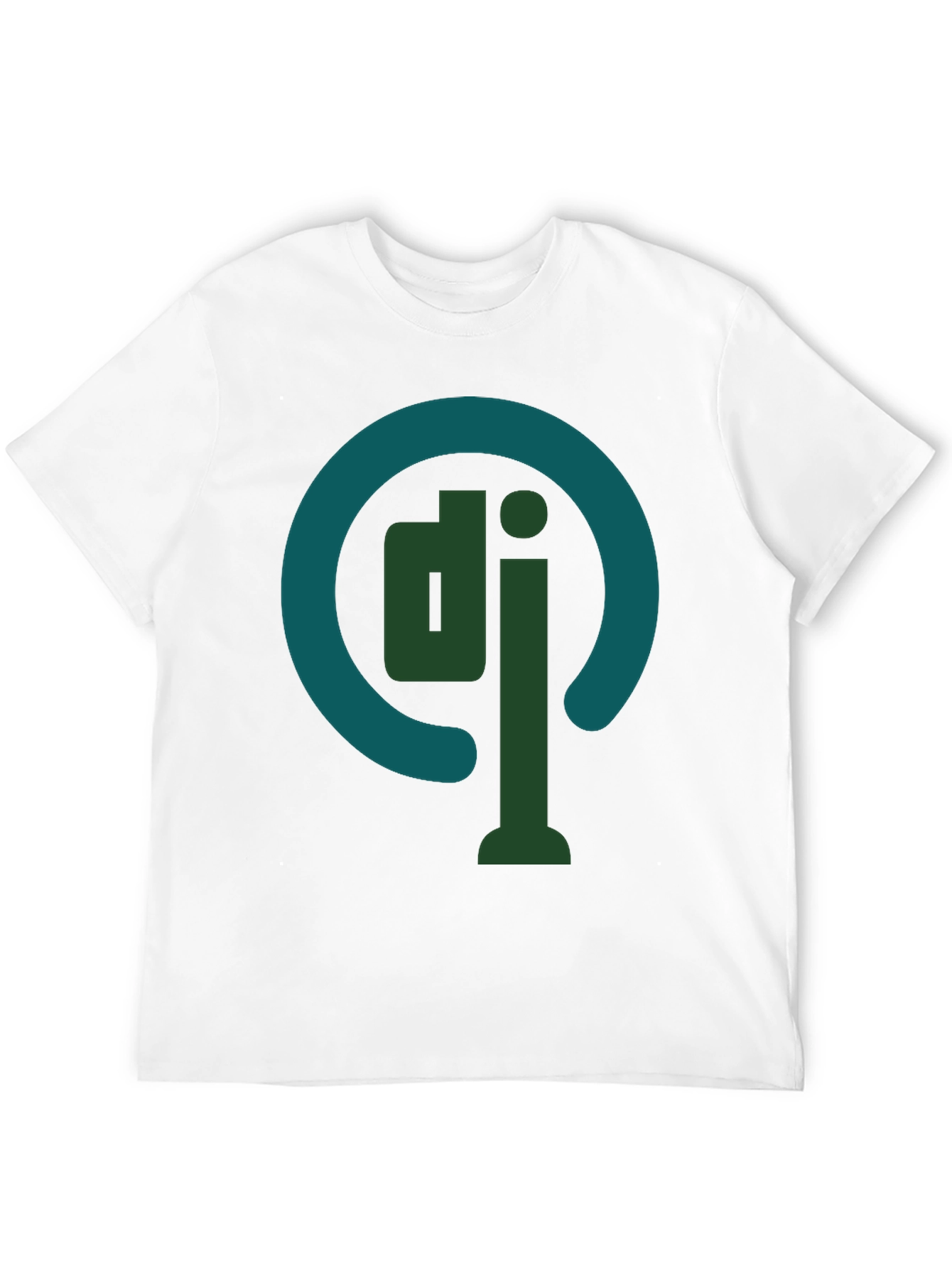 DJ Logo Graphic Tee - Stylish Cotton Blend T-Shirt