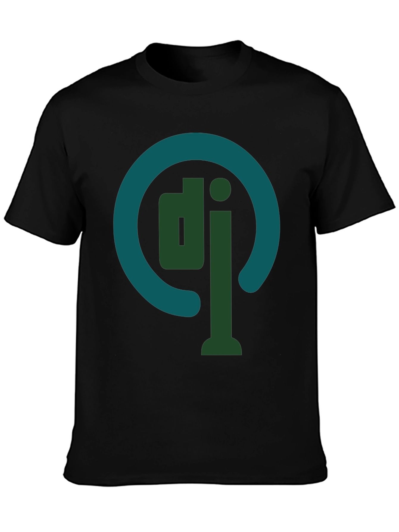 DJ Logo Graphic Tee - Stylish Cotton Blend T-Shirt