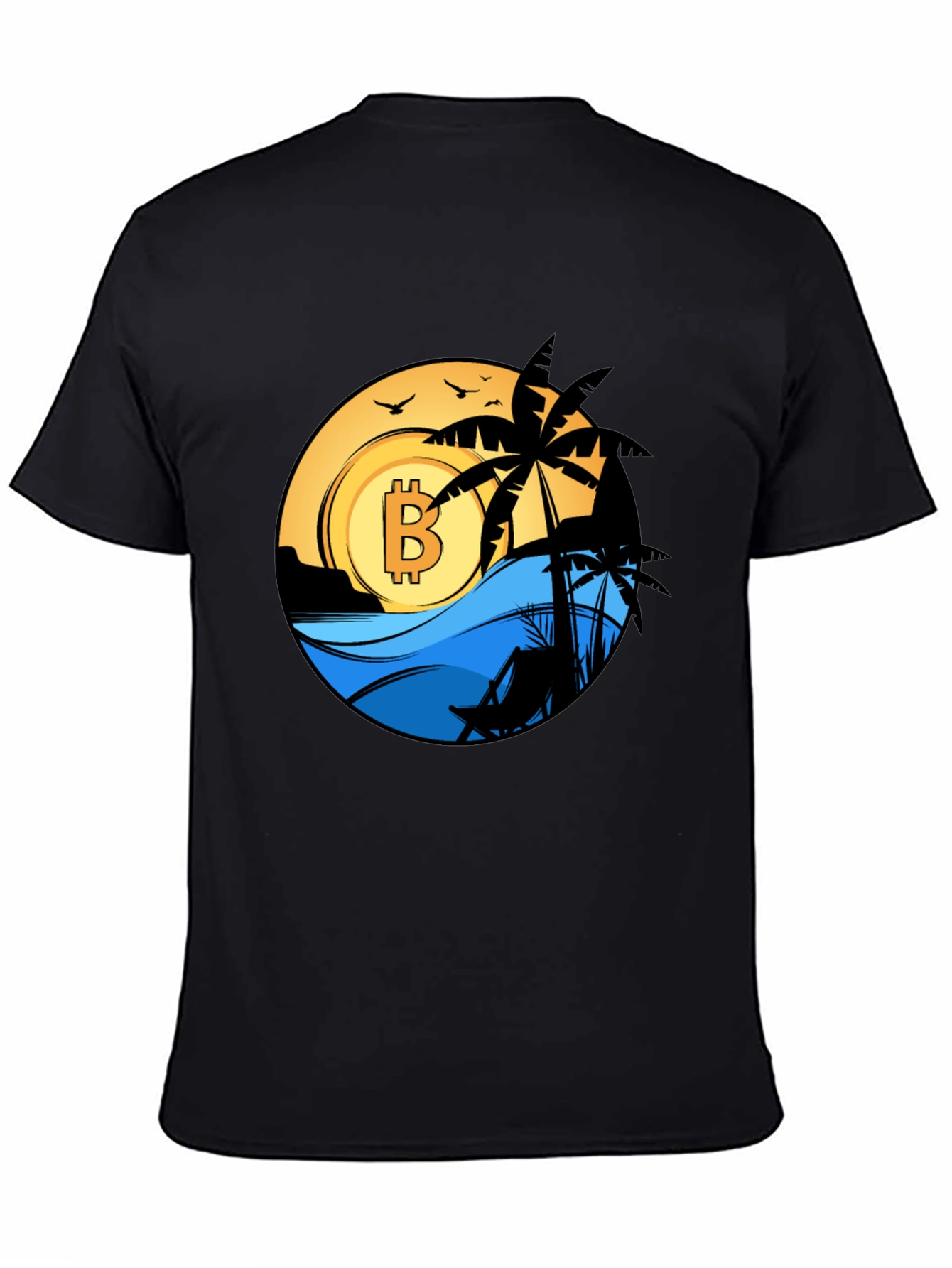 Bitcoin Beach T-Shirt - Crypto Vacation Tee