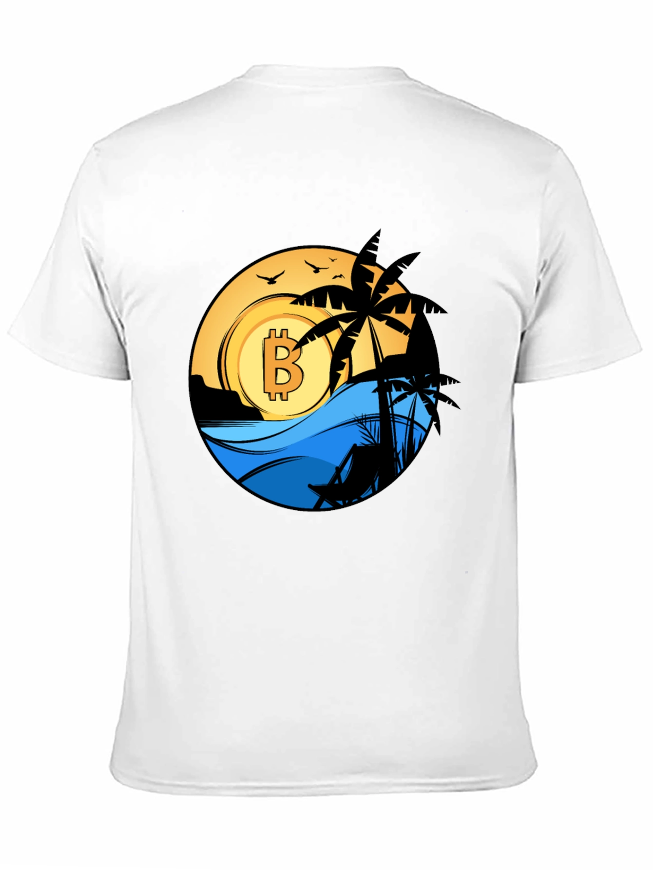 Bitcoin Beach T-Shirt - Crypto Vacation Tee