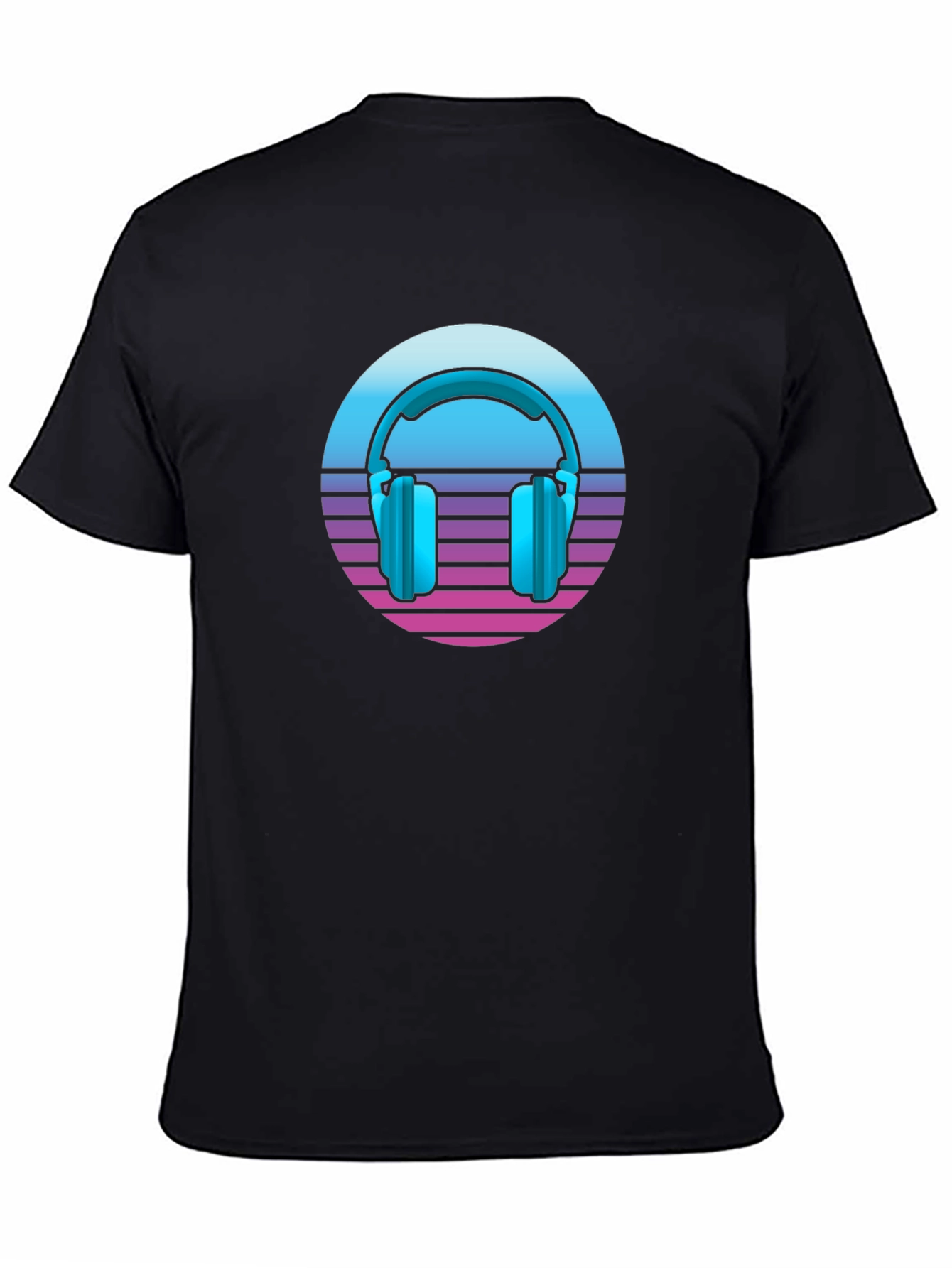 Retro Headphones T-Shirt - Synthwave Style!