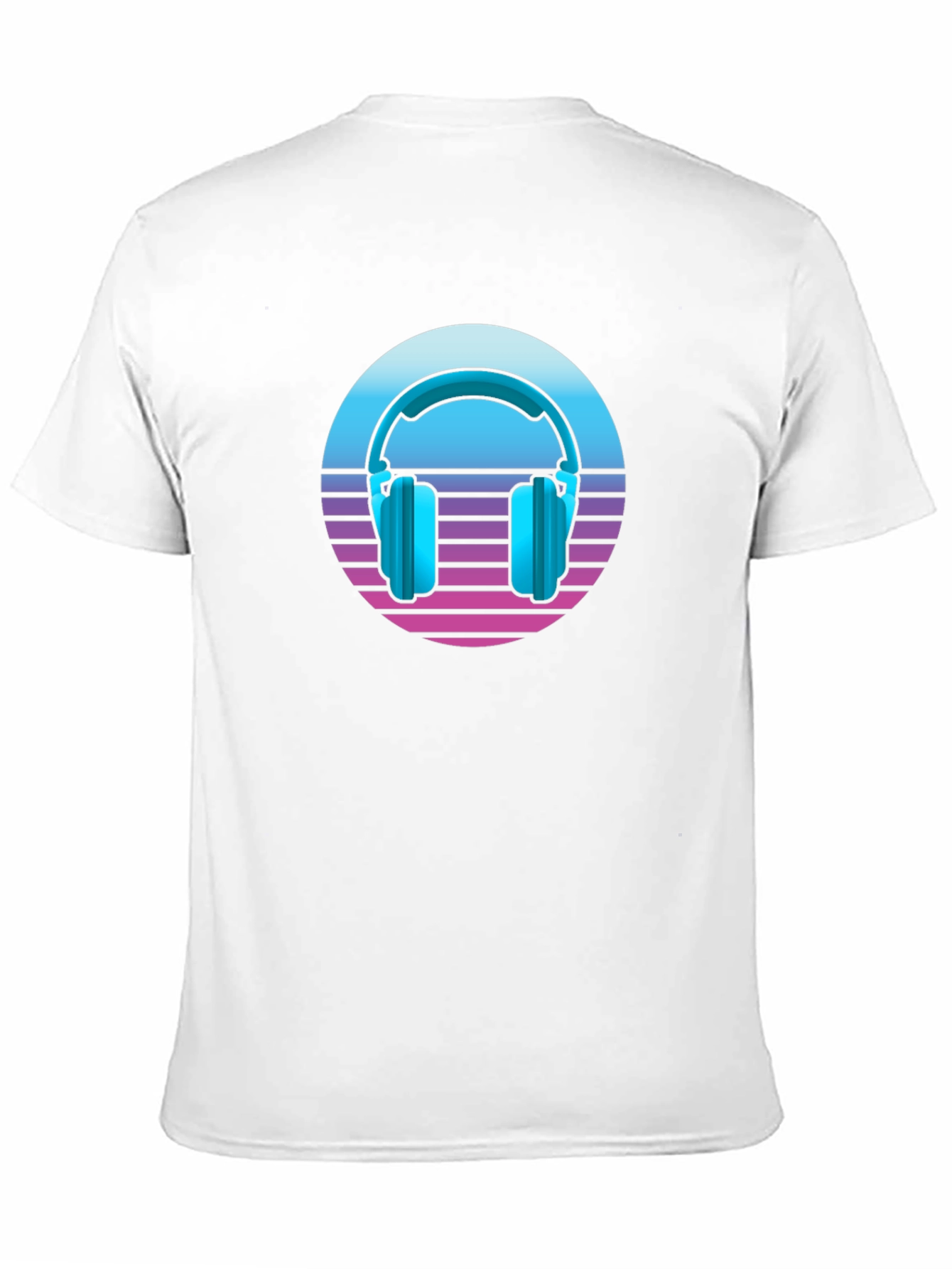 Retro Headphones T-Shirt - Synthwave Style!