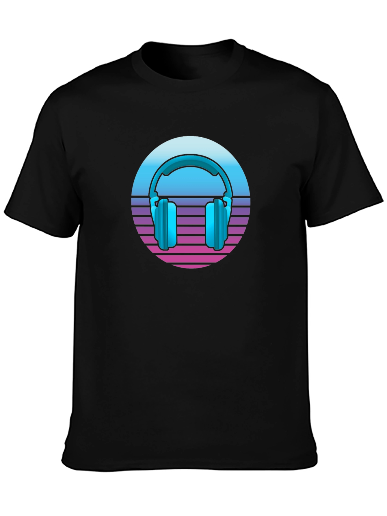 Retro Headphones T-Shirt - Synthwave Style!