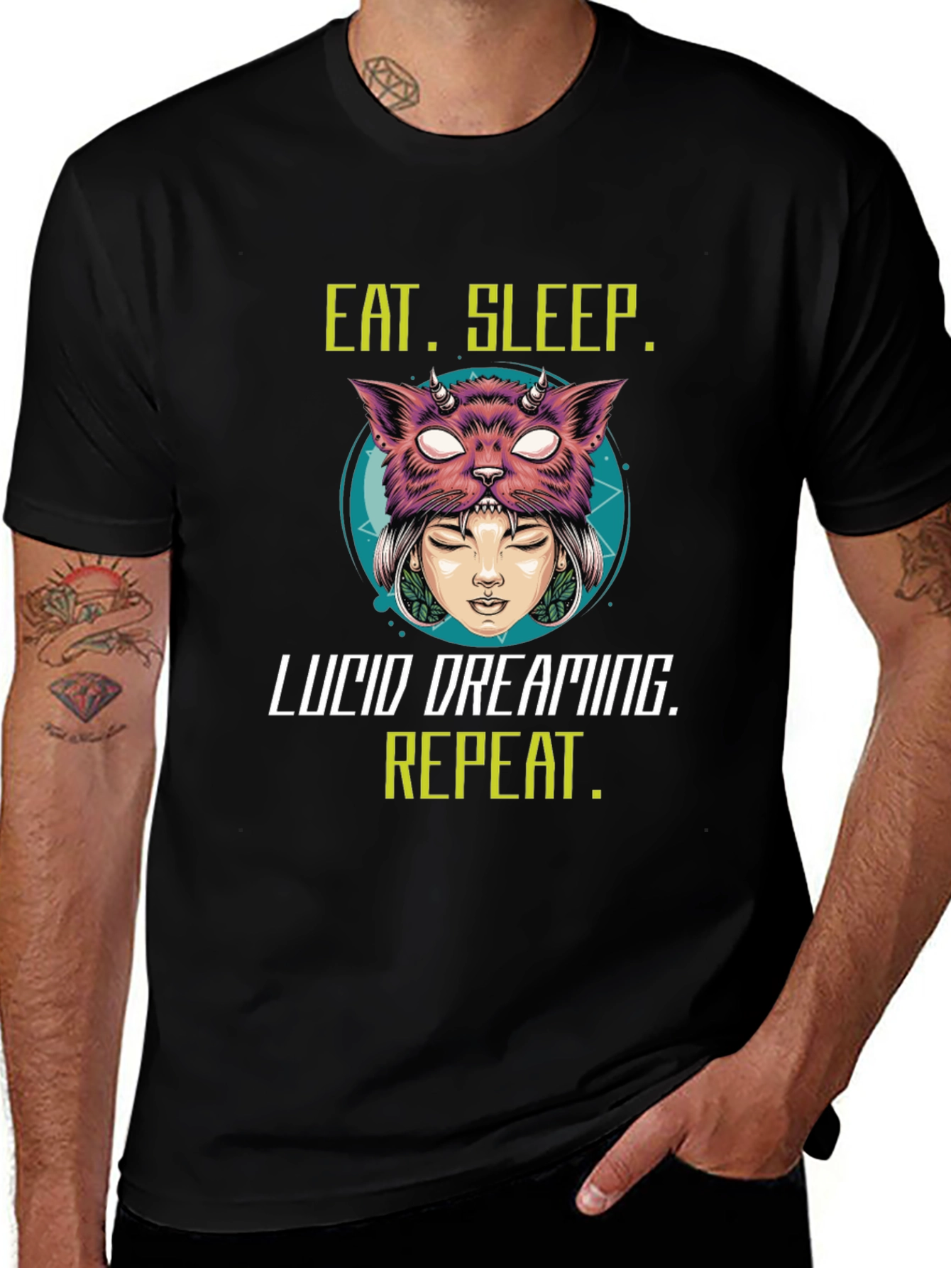 Eat Sleep Lucid Dreaming Graphic T-Shirt