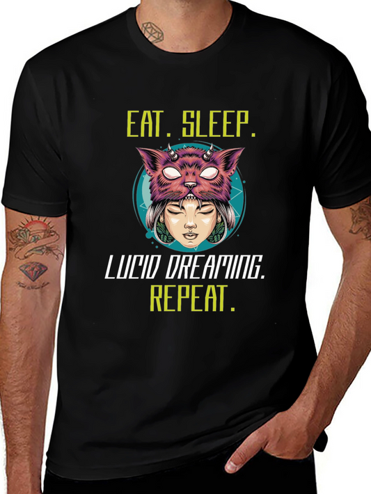 Eat Sleep Lucid Dreaming Graphic T-Shirt