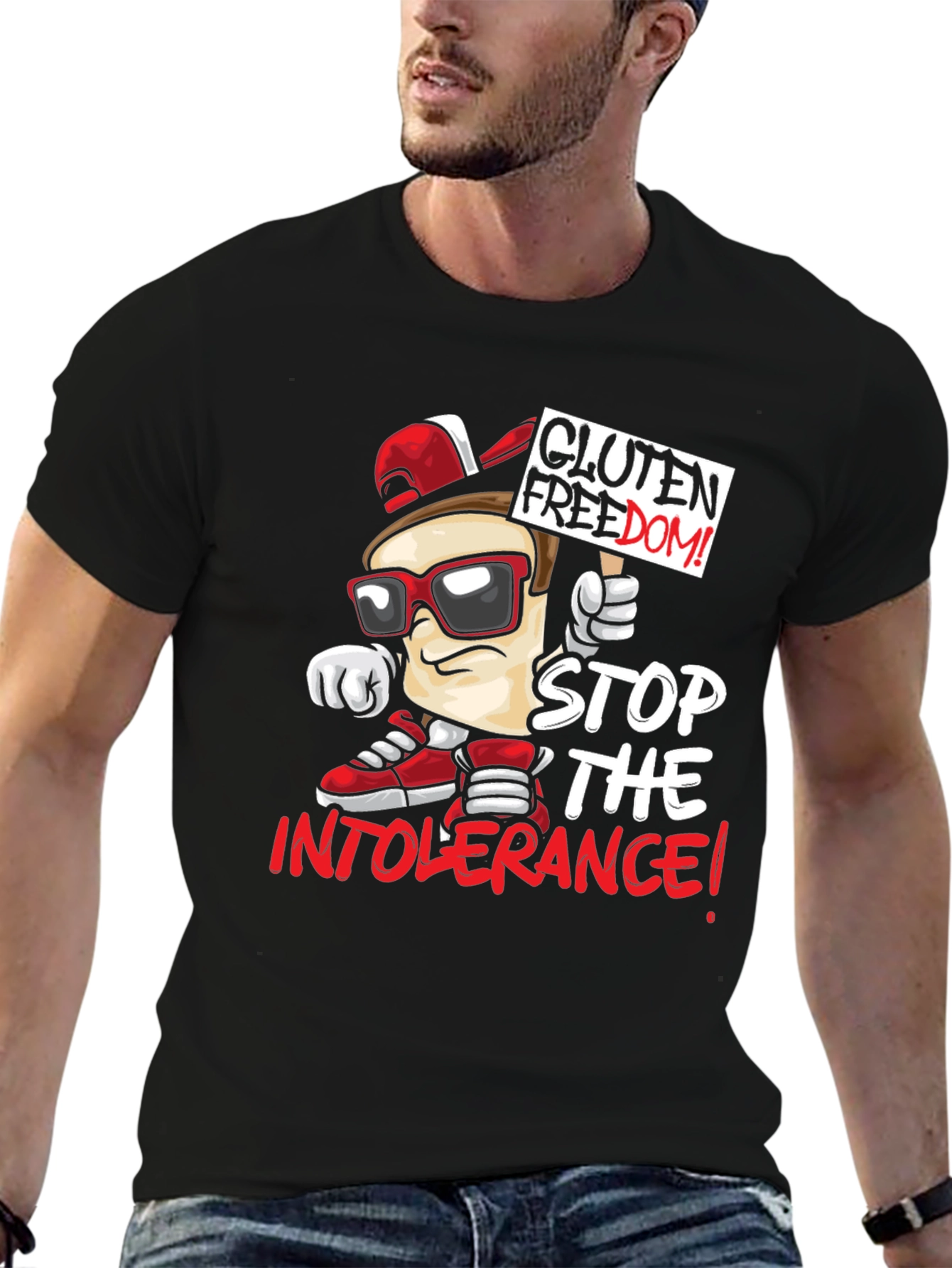 Gluten Freedom T-Shirt - Stop The Intolerance!