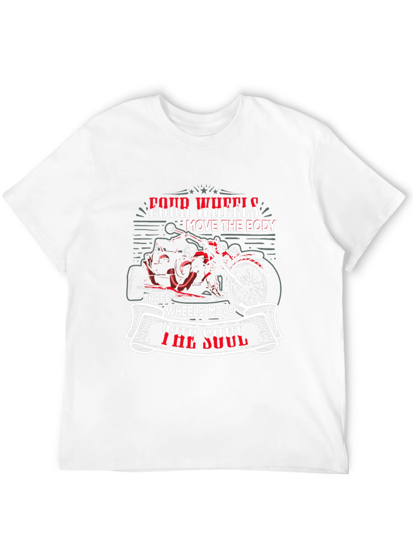 Motorcycle Soul T-Shirt: Three Wheels Move The Soul