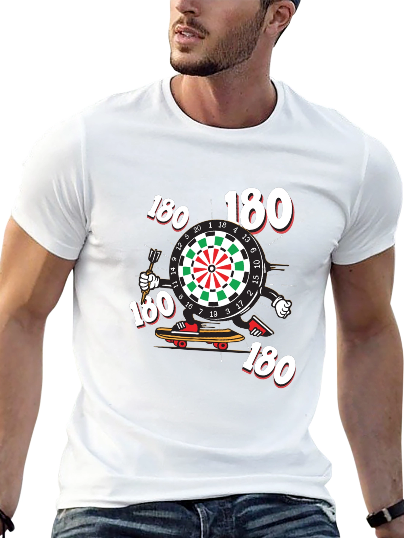 Darts 180 Graphic Black T-Shirt